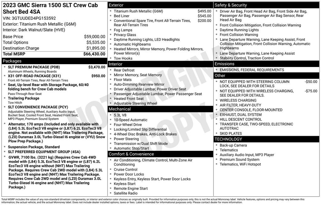 Used 2023 GMC Sierra 1500 SLT Truck