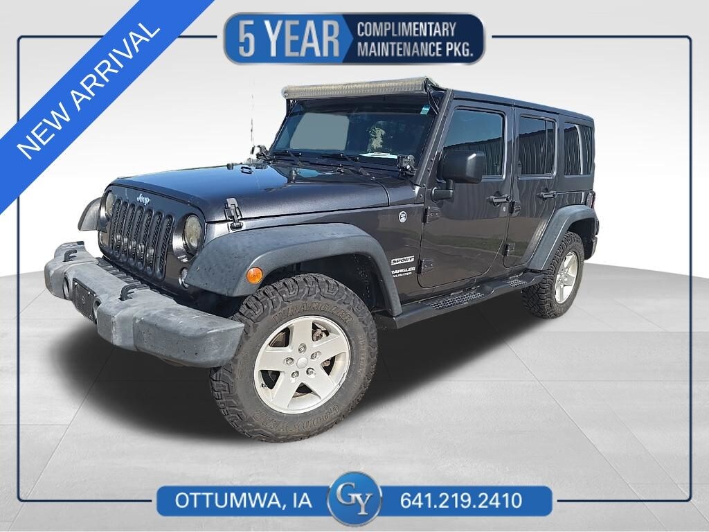 Used 2016 Jeep Wrangler JK Unlimited Sport 4X4 SUV