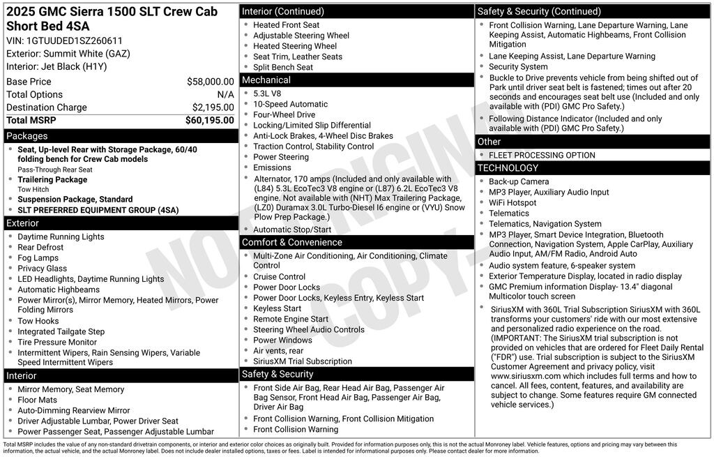 Used 2025 GMC Sierra 1500 SLT Truck Crew Cab