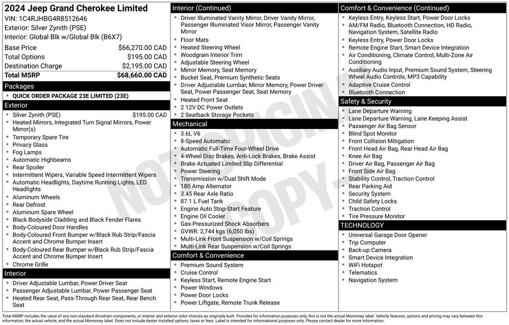 Used 2024 Jeep Grand Cherokee Limited SUV