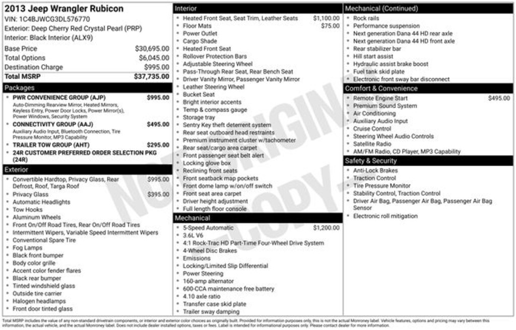 Used 2013 Jeep Wrangler Rubicon SUV