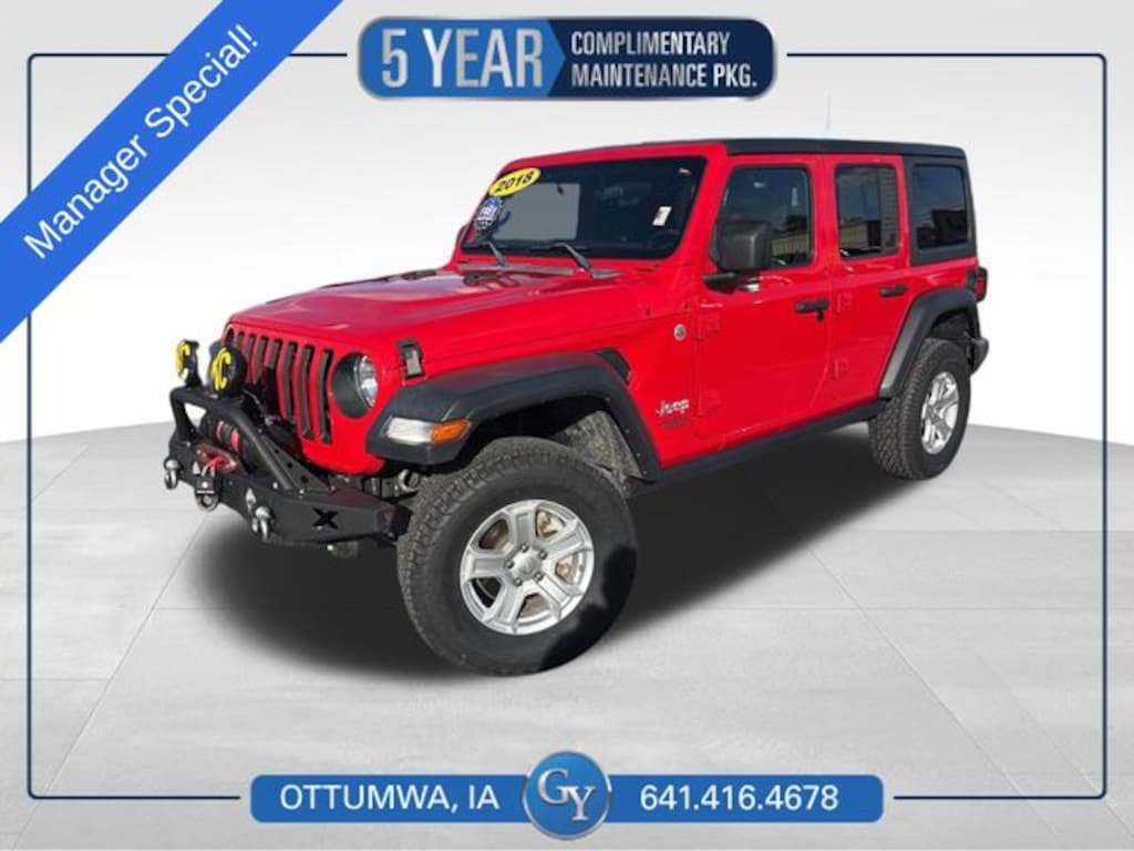 Used 2018 Jeep Wrangler Unlimited Sport 4x4 SUV