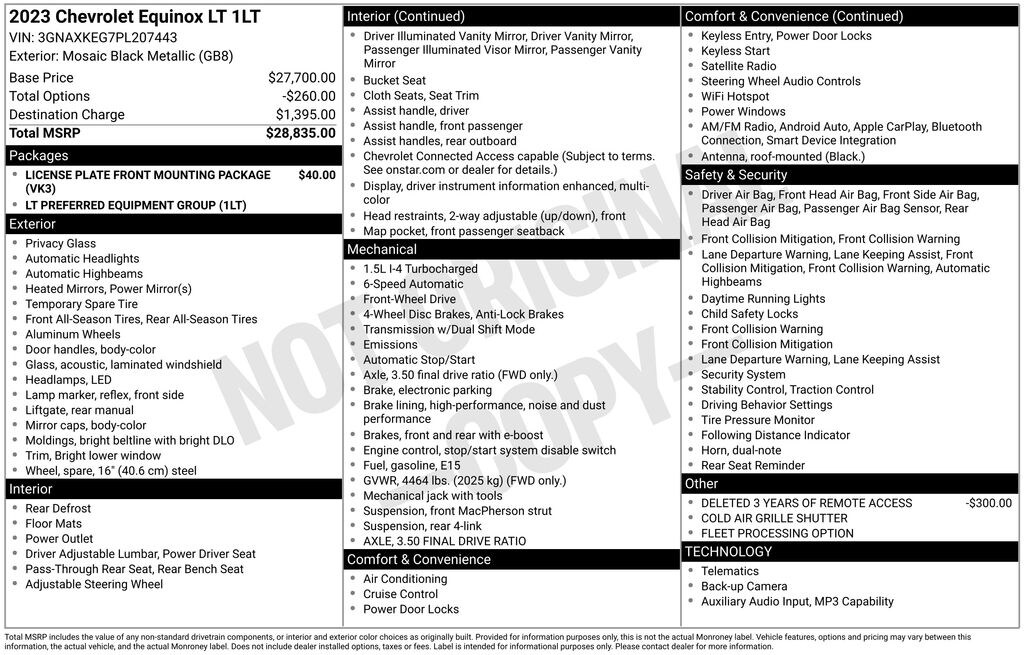 Used 2023 Chevrolet Equinox LT w/1LT SUV