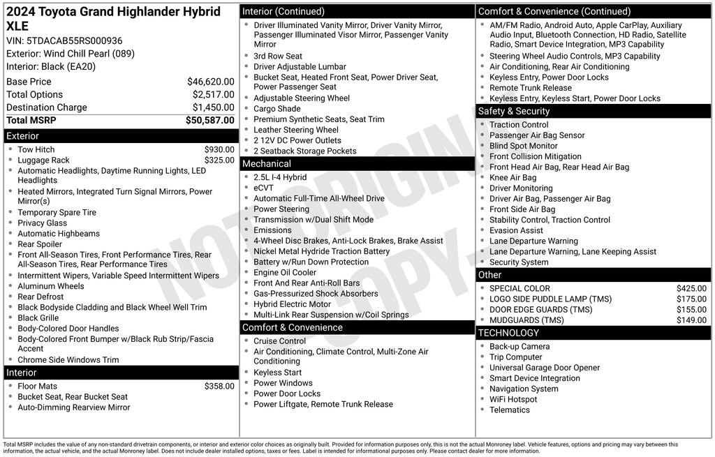 Used 2024 Toyota Grand Highlander Hybrid XLE SUV