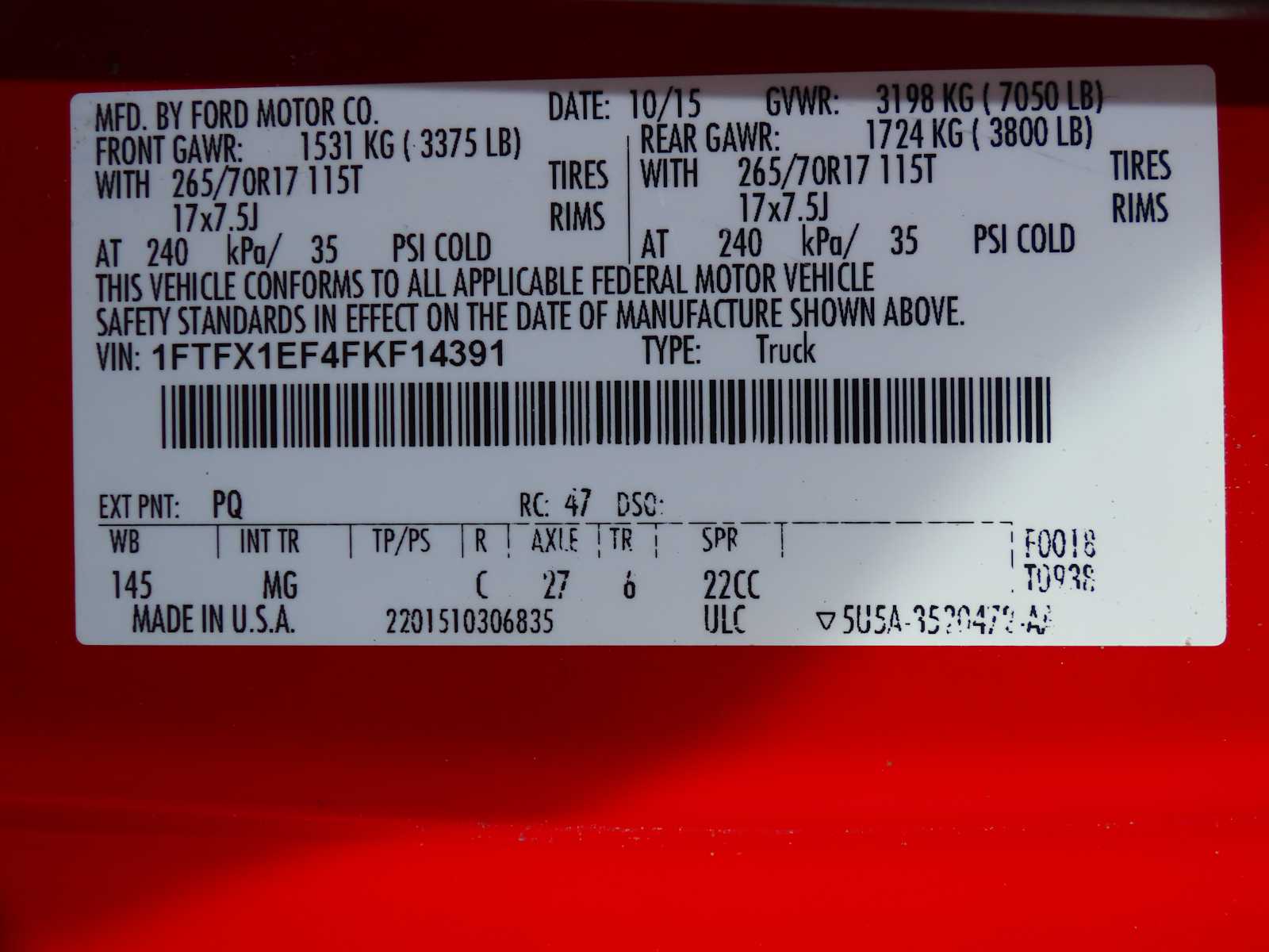 Thumbnail: 2015 Ford F-150 - 35