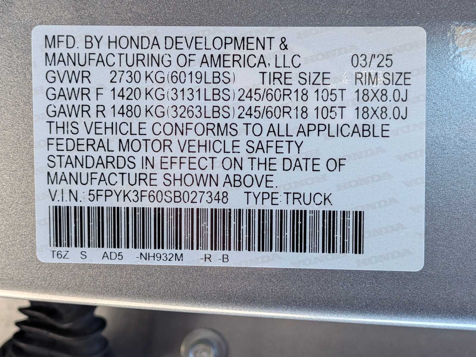 Thumbnail: 2025 Honda Ridgeline - 36