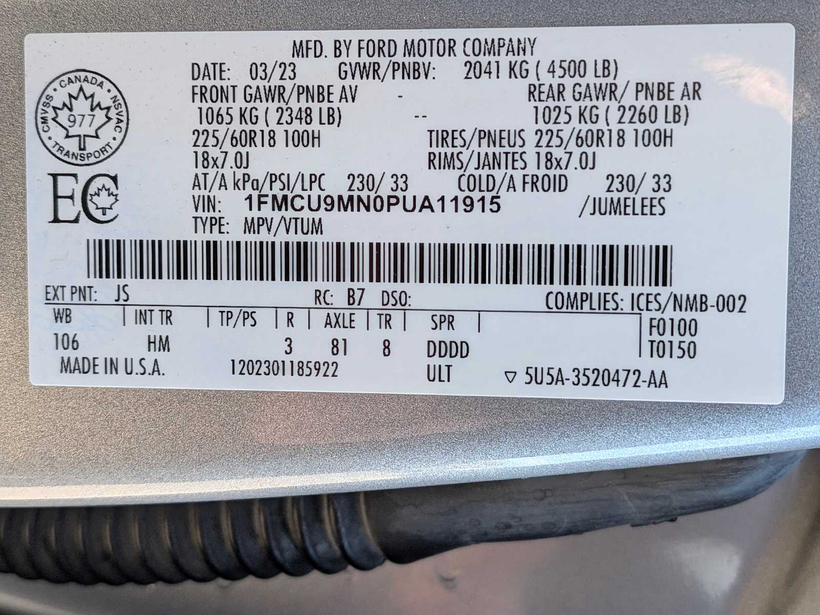 Thumbnail: 2023 Ford Escape - 36