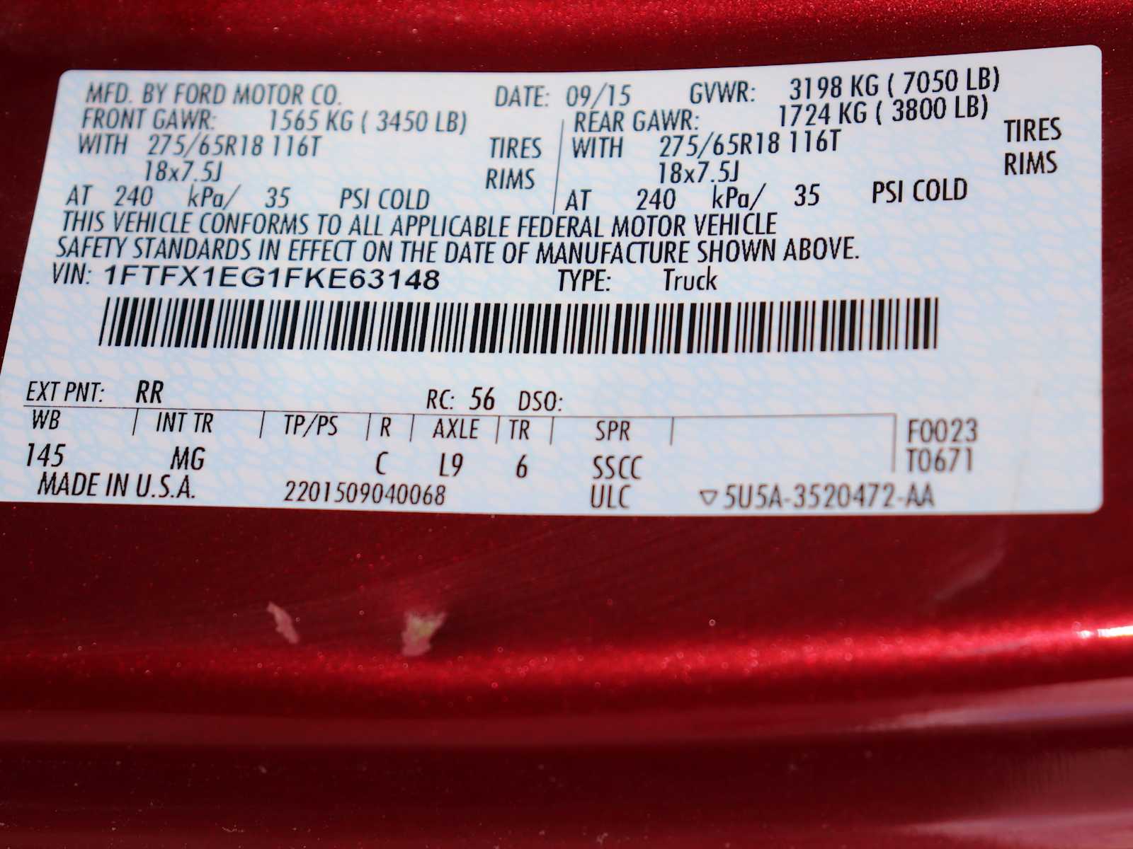 Thumbnail: 2015 Ford F-150 - 34