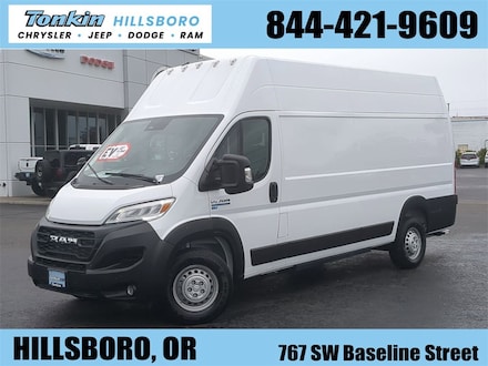 Featured Used 2024 Ram ProMaster 3500 Delivery Van BEV Tradesman Van Extended Cargo Van Near Portland Oregon