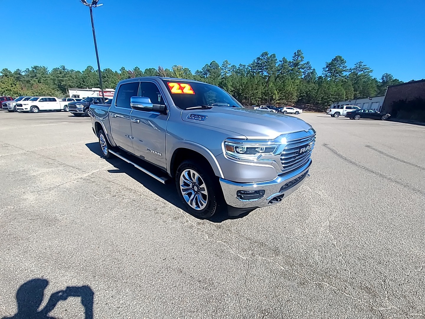 2022 Ram 1500 Longhorn Billet Silver Metallic Clearcoat at Marchant Chevrolet