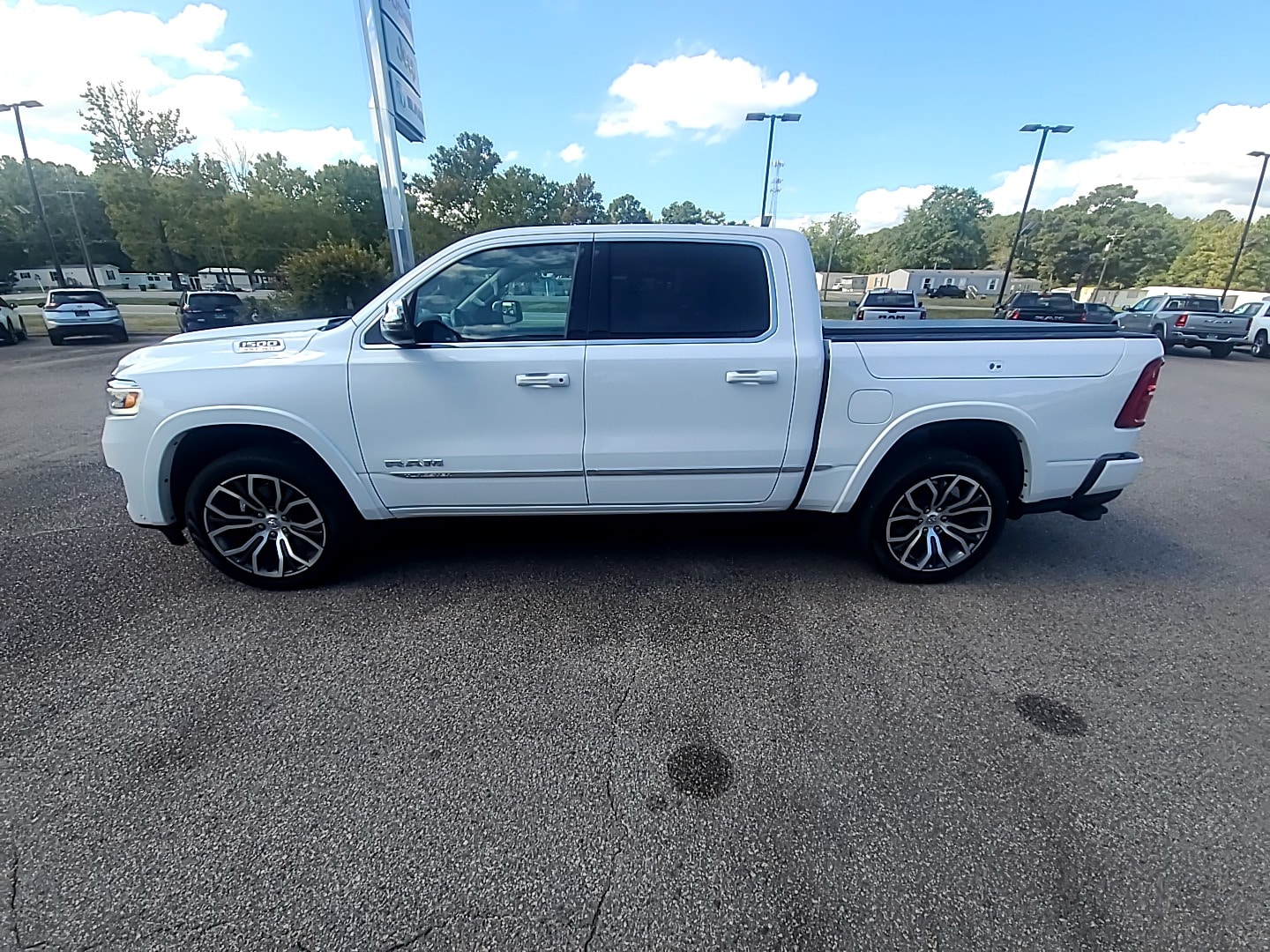 2025 Ram 1500 Tungsten Ivory White Tri-Coat Pearlcoat at Ravenel Ford