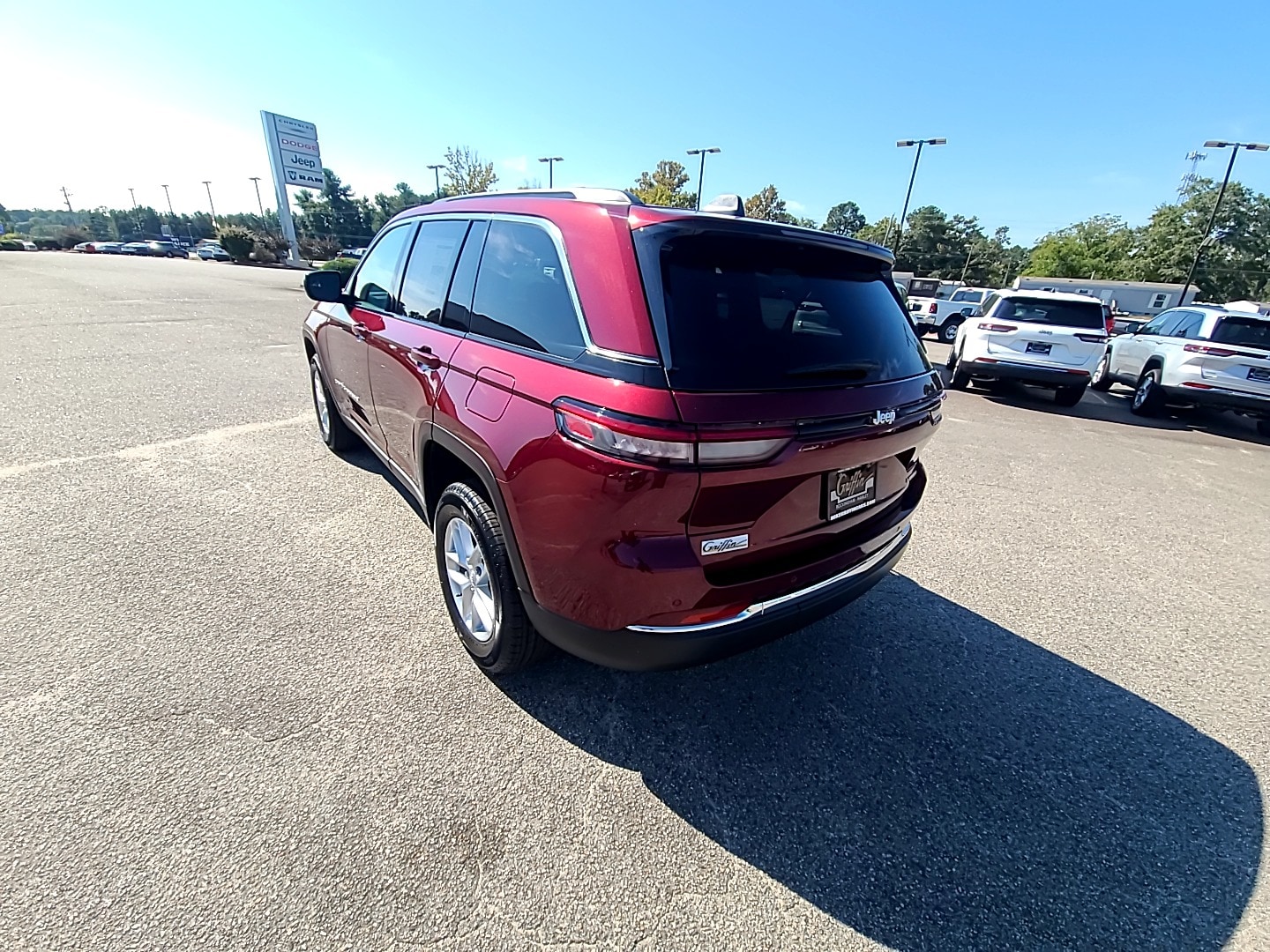 2025 Jeep Grand Cherokee LAREDO X 4X2 Velvet Red Pearlcoat at Griffin CDJR