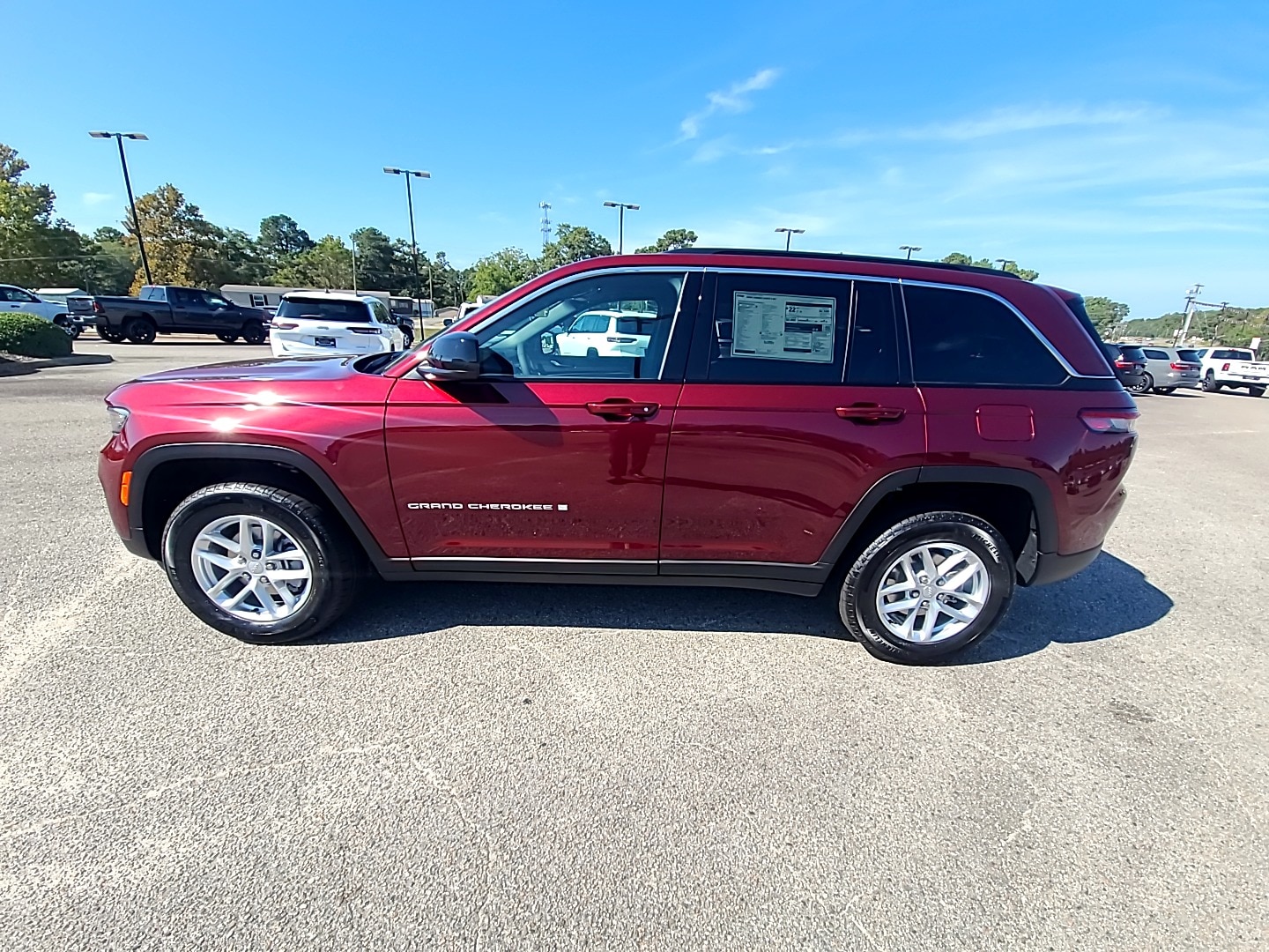 2025 Jeep Grand Cherokee LAREDO X 4X2 Velvet Red Pearlcoat at Griffin CDJR