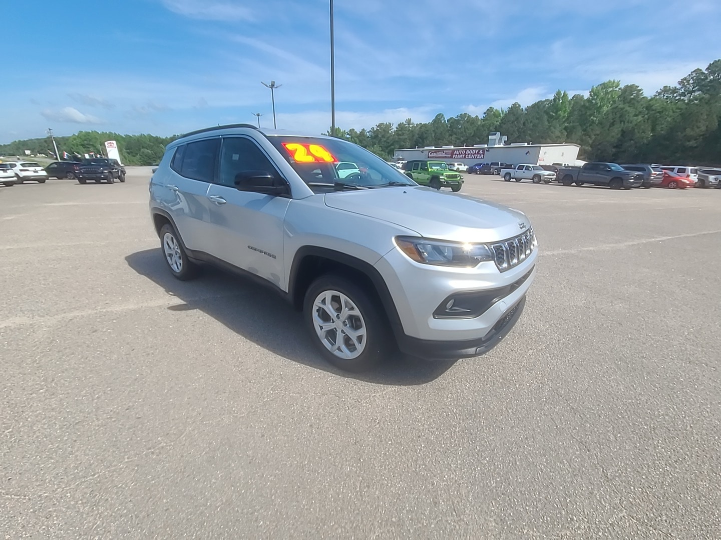 2024 Jeep Compass Latitude Silver Zynith Metallic Clearcoat at Cooper Chevrolet GMC