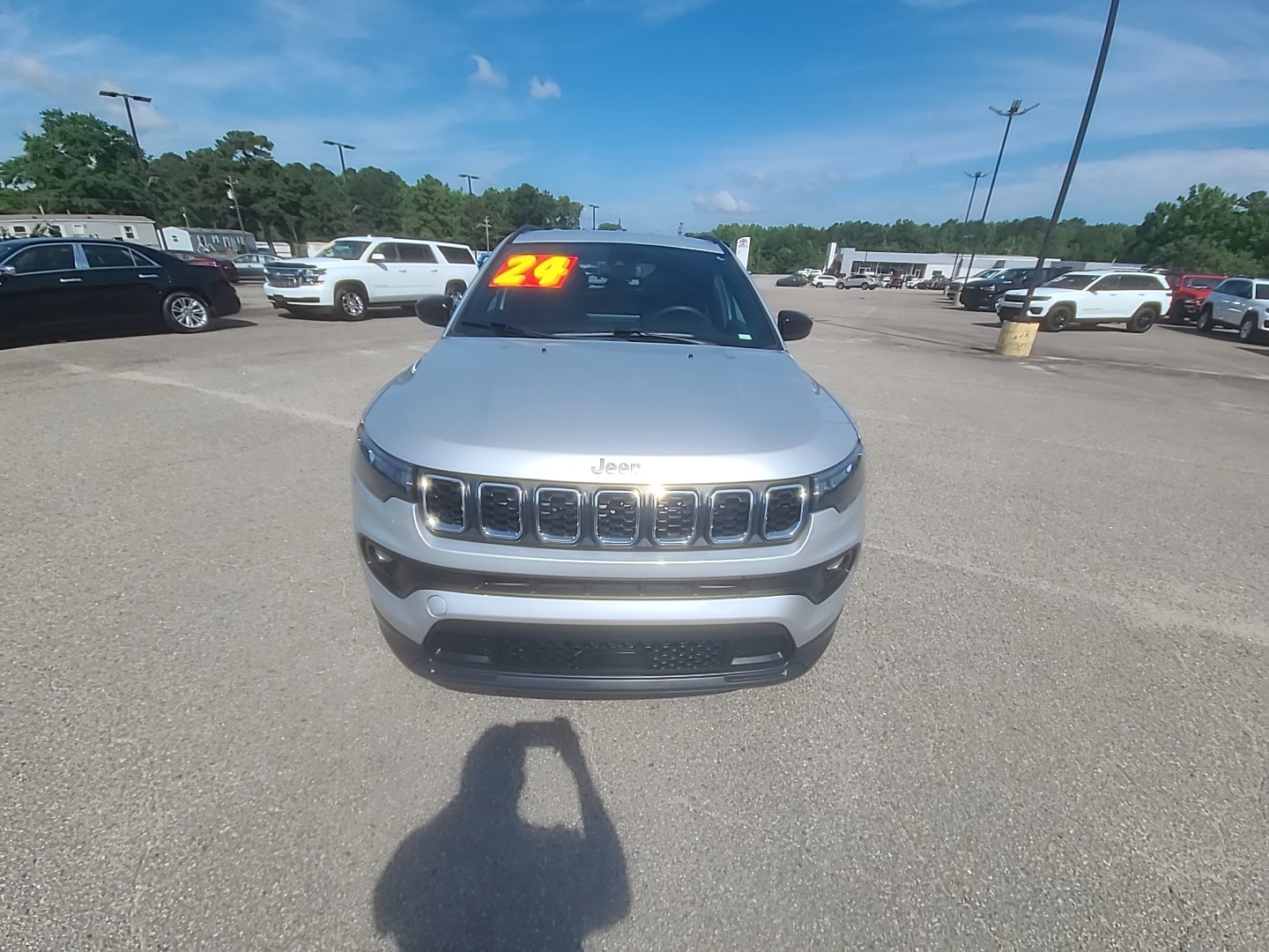 2024 Jeep Compass Latitude Silver Zynith Metallic Clearcoat at Cooper Chevrolet GMC