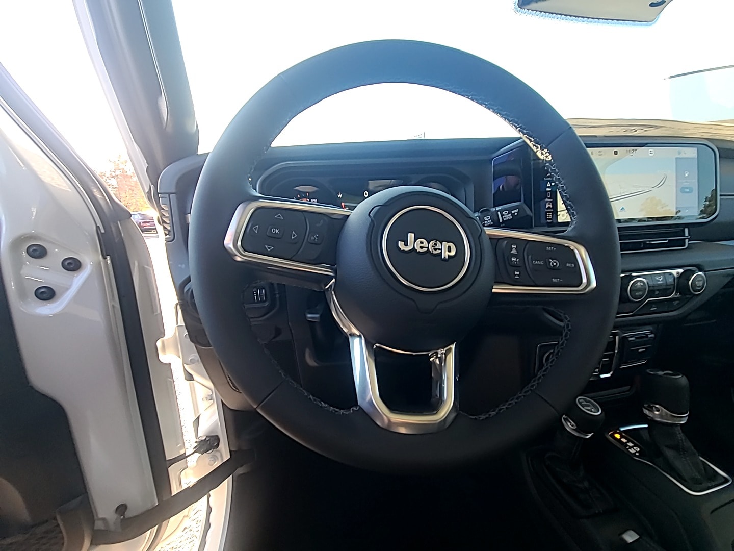 2026 Jeep Wrangler 4-DOOR SAHARA bright white clearcoat at Griffin CDJR