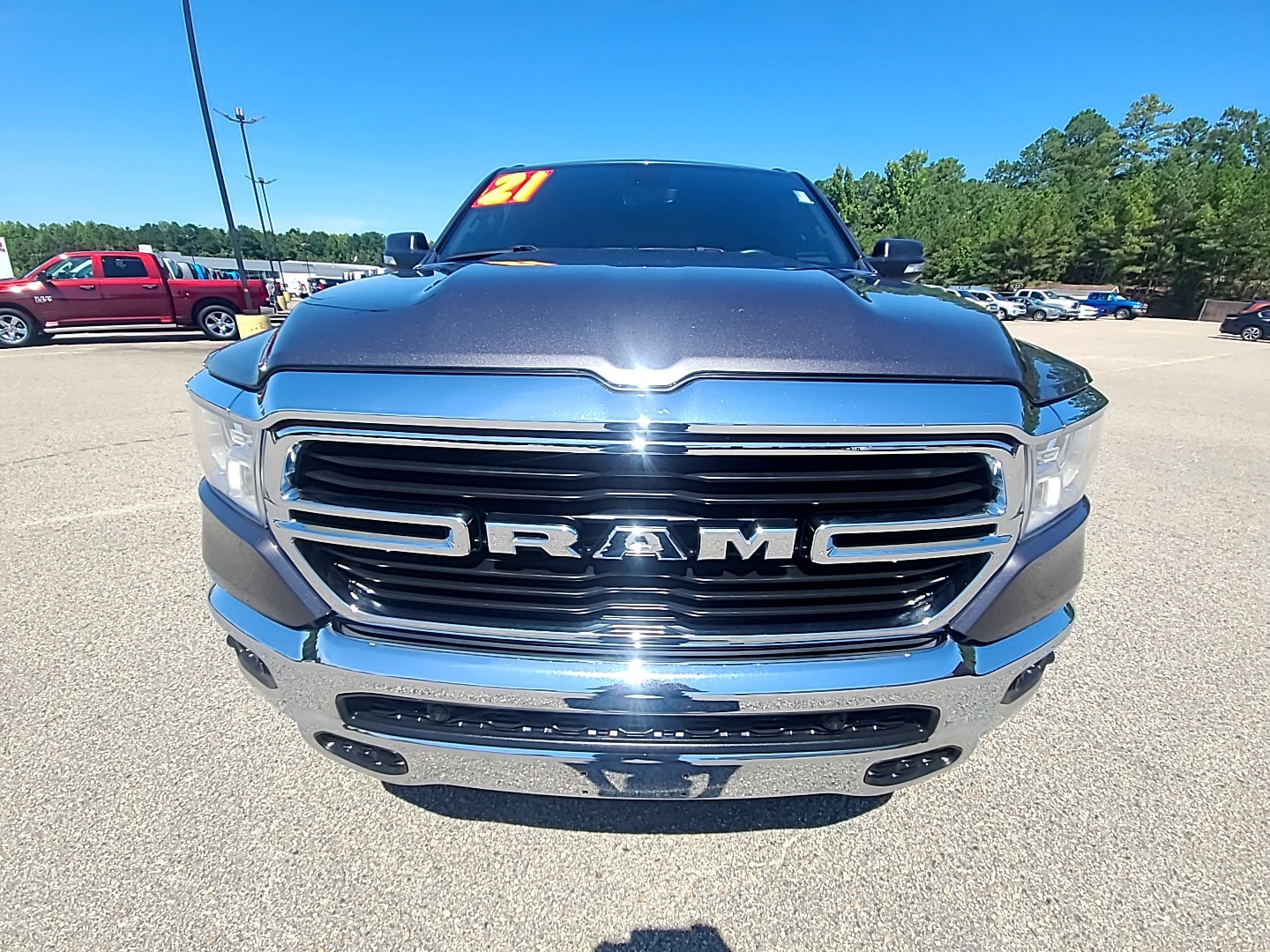 Used 2021 RAM Ram 1500 Pickup Big Horn/Lone Star with VIN 1C6RREBT6MN807754 for sale in Hamlet, NC