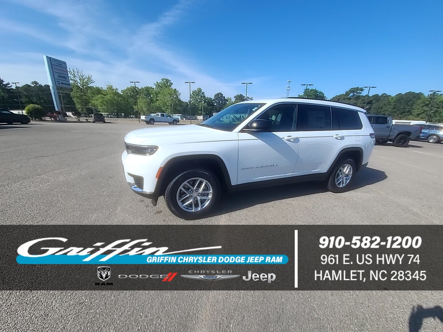 2026 Jeep Grand Cherokee L LAREDO 4X2 Bright White at Griffin CDJR