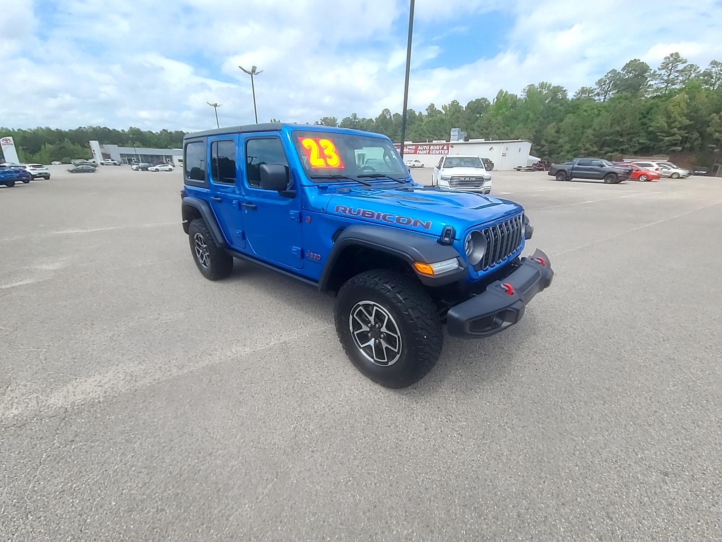 2025 Jeep Wrangler Rubicon Hydro Blue Pearlcoat at Marchant Chevrolet