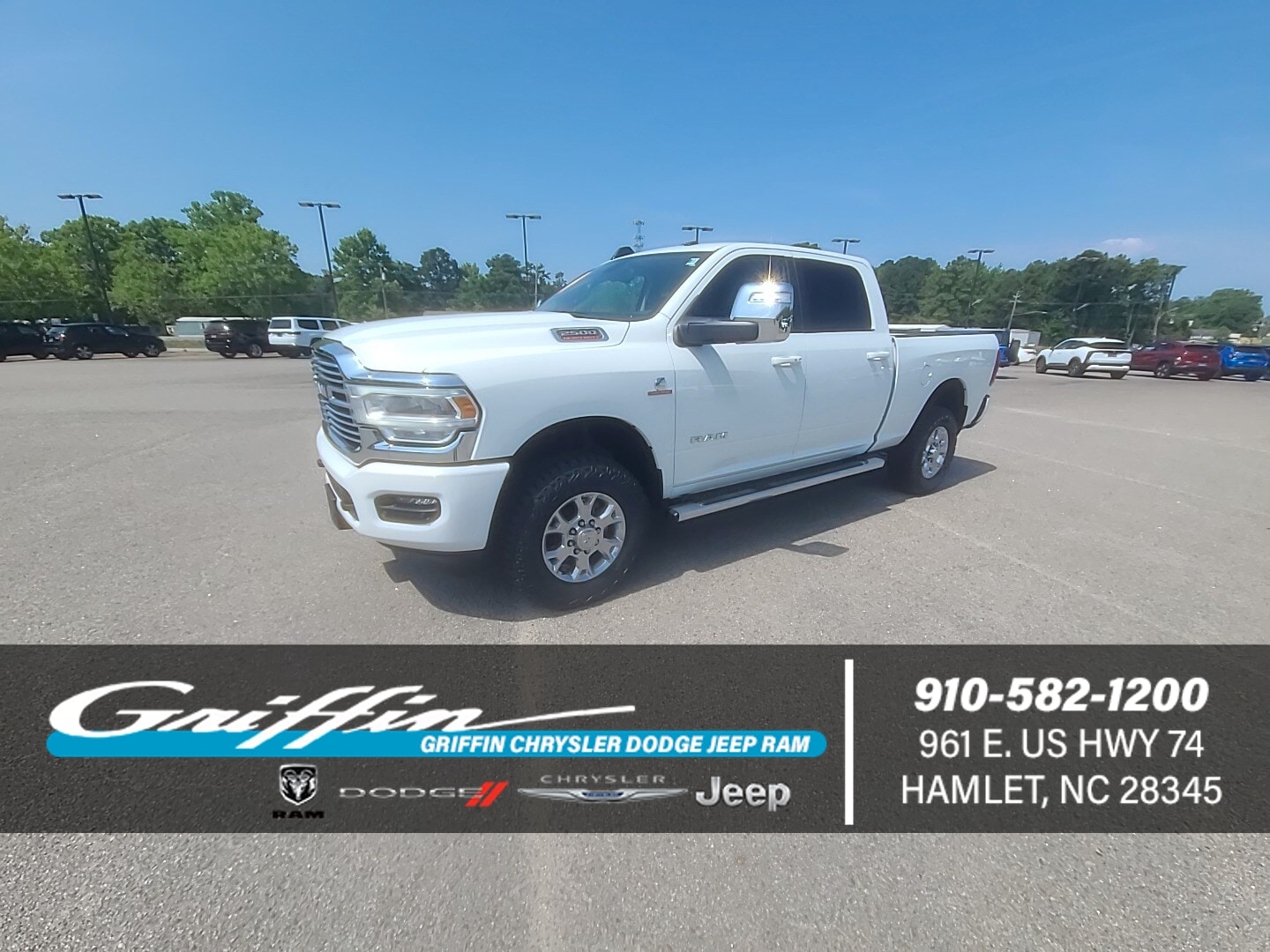 2024 Ram 2500 Laramie Bright White Clearcoat at Griffin CDJR