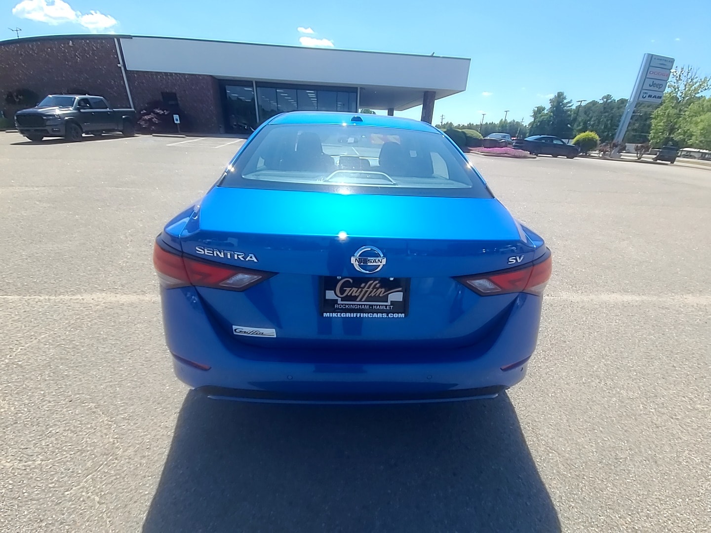 2022 Nissan Sentra SV Electric Blue Metallic at Griffin Nissan