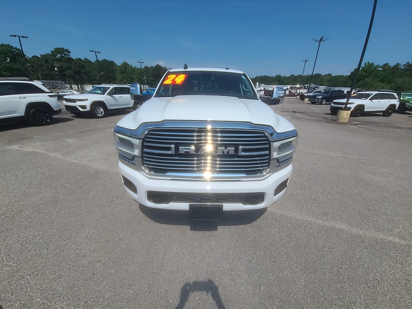 2024 Ram 2500 Laramie Bright White Clearcoat at Griffin CDJR