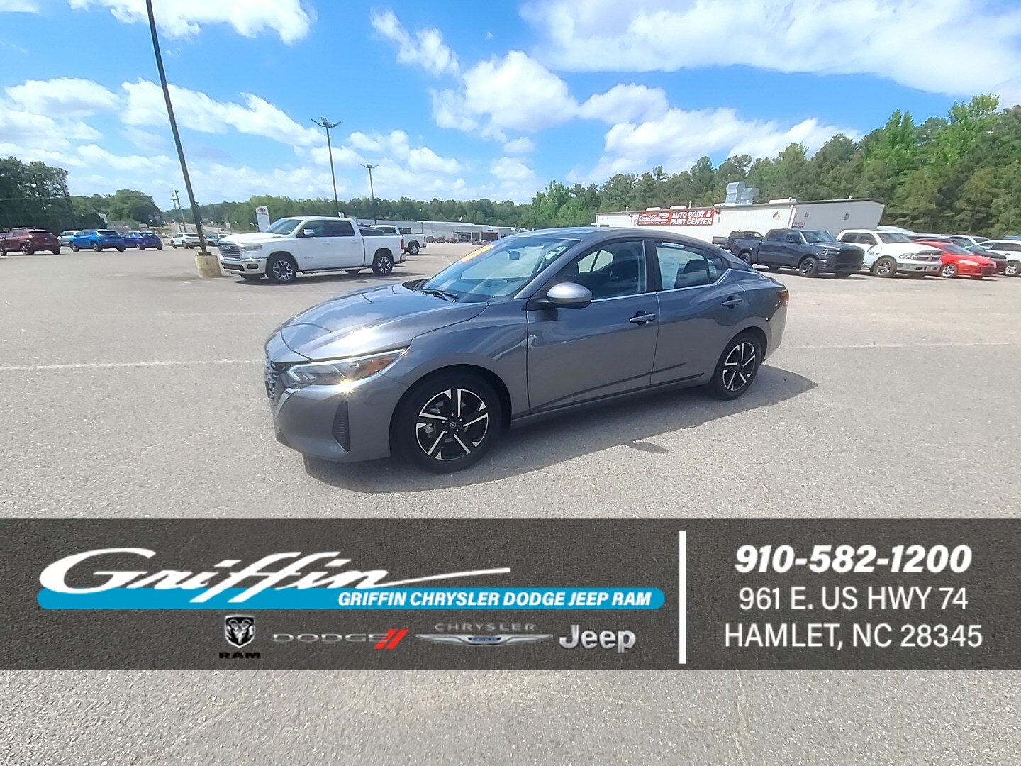 2025 Nissan Sentra SV Gun Metallic at Griffin Nissan