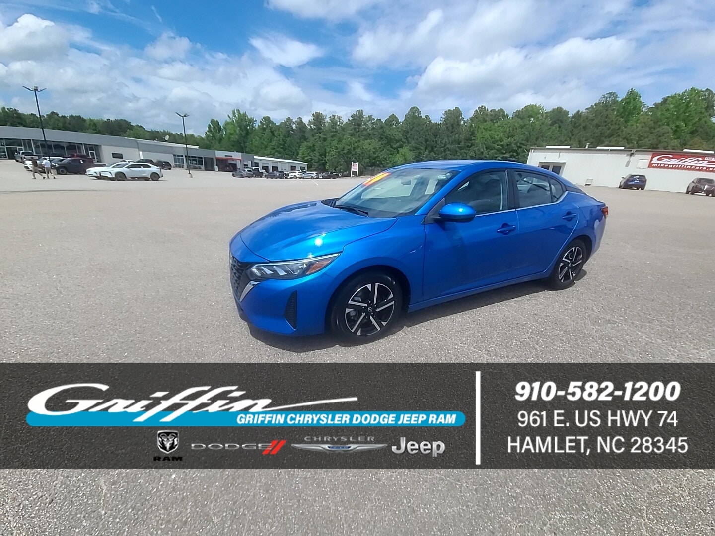 2024 Nissan Sentra SV Electric Blue Metallic at Griffin Nissan