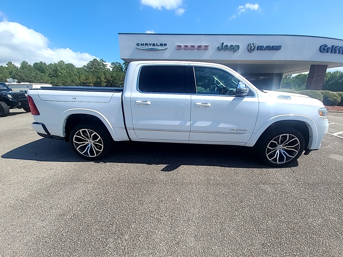 2025 Ram 1500 Tungsten Ivory White Tri-Coat Pearlcoat at Ravenel Ford