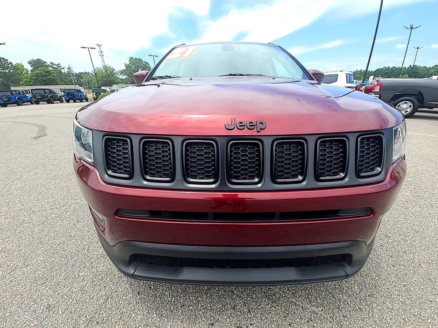 Used 2021 Jeep Compass Altitude with VIN 3C4NJCBB0MT505290 for sale in Hamlet, NC