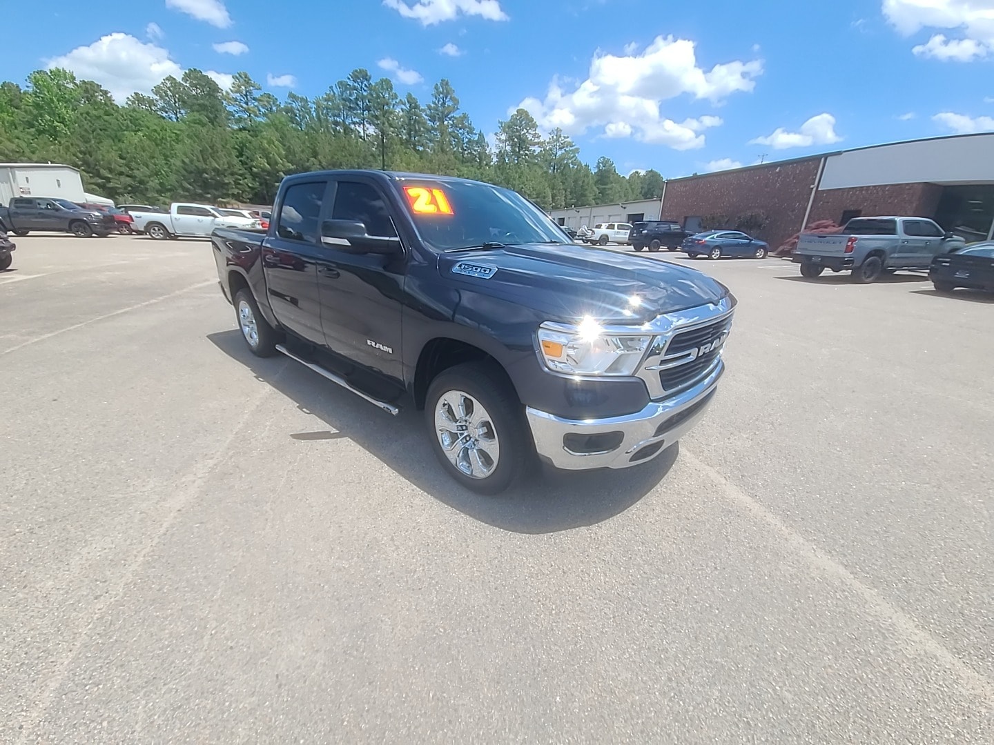 2021 Ram 1500 Big Horn Maximum Steel Metallic Clearcoat at Stokes Toyota Beaufort