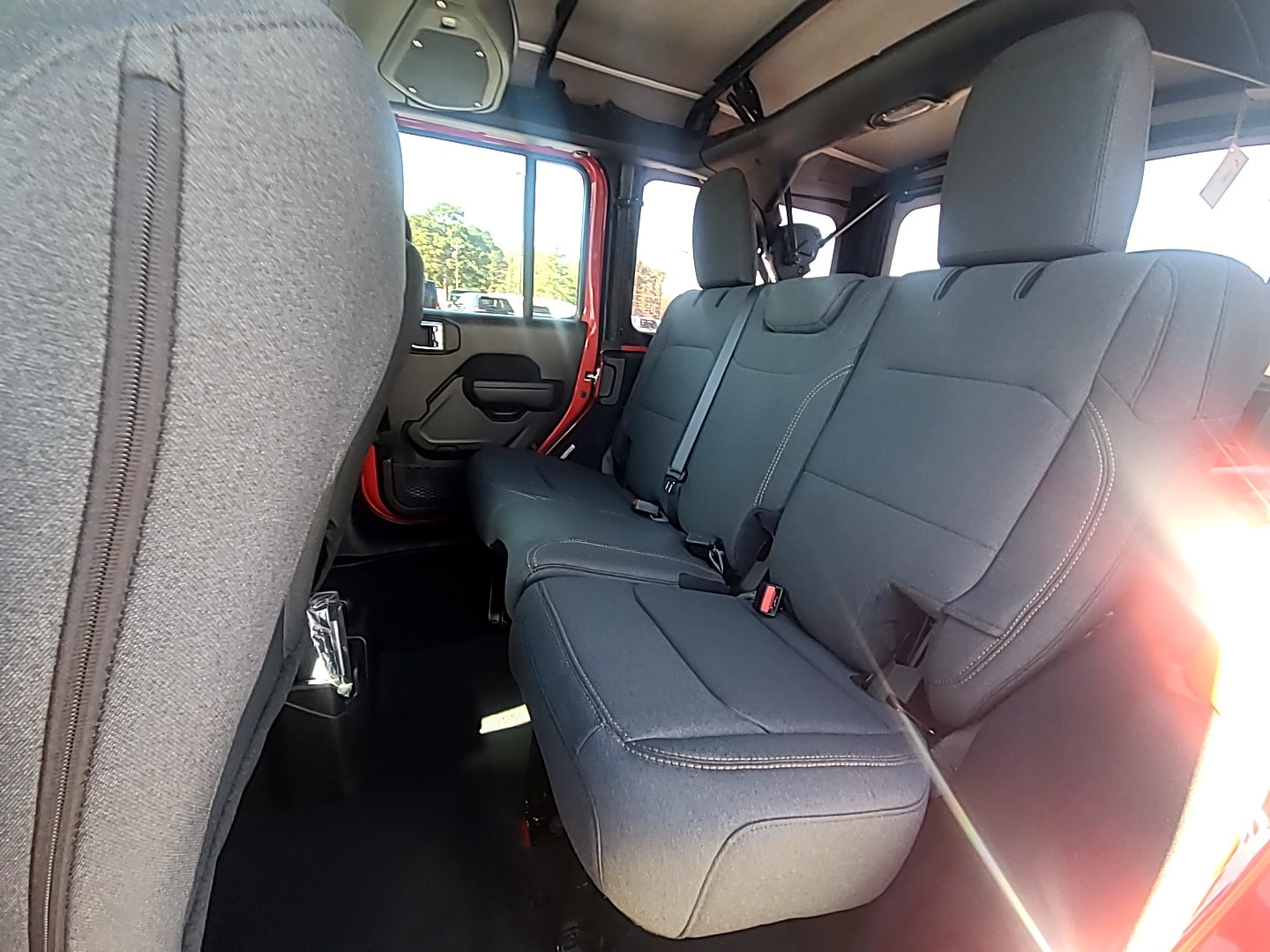 2026 Jeep Wrangler 4-DOOR SPORT firecracker red clearcoat at Griffin CDJR