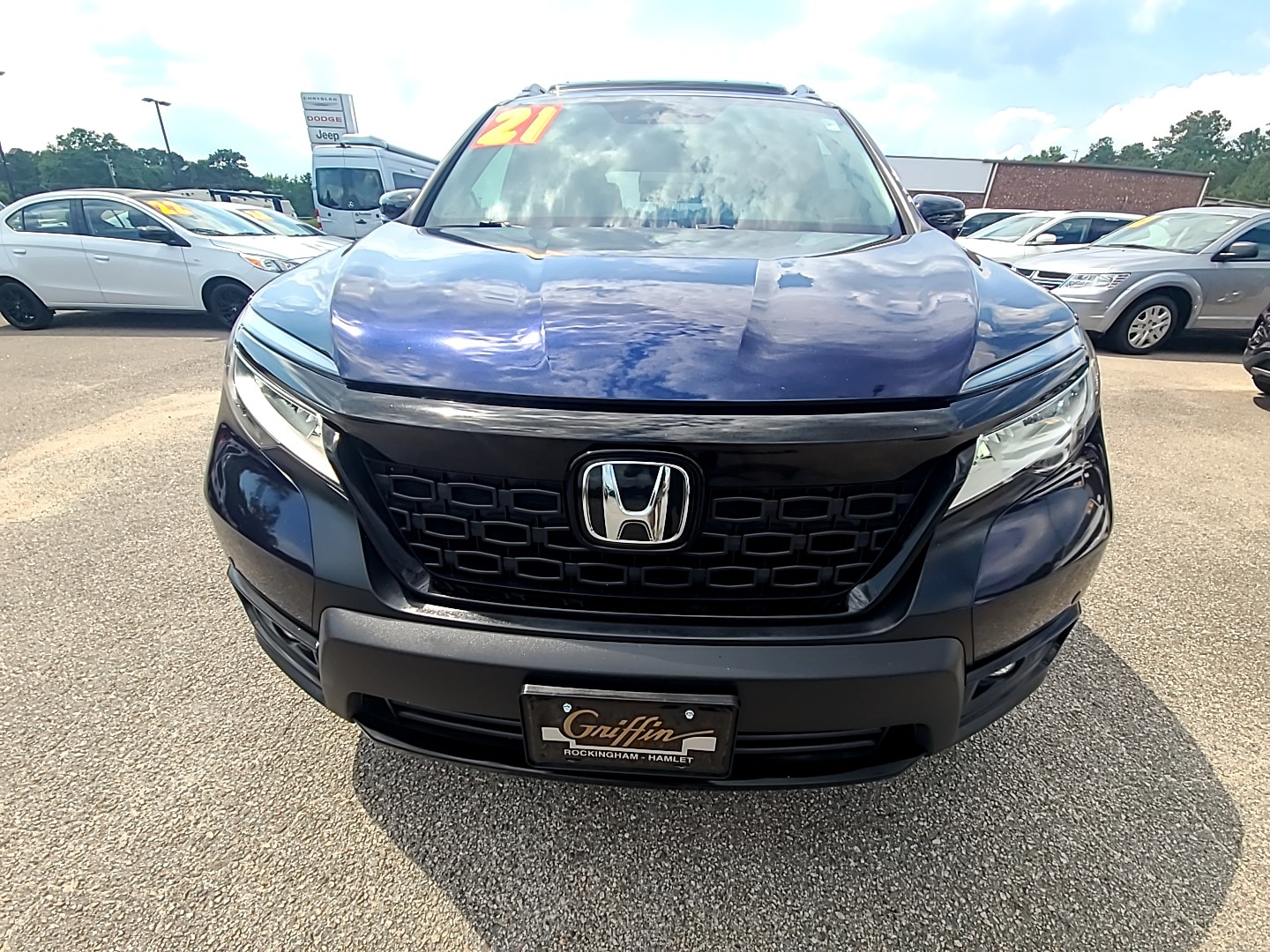 Used 2021 Honda Passport Elite with VIN 5FNYF8H0XMB039156 for sale in Hamlet, NC