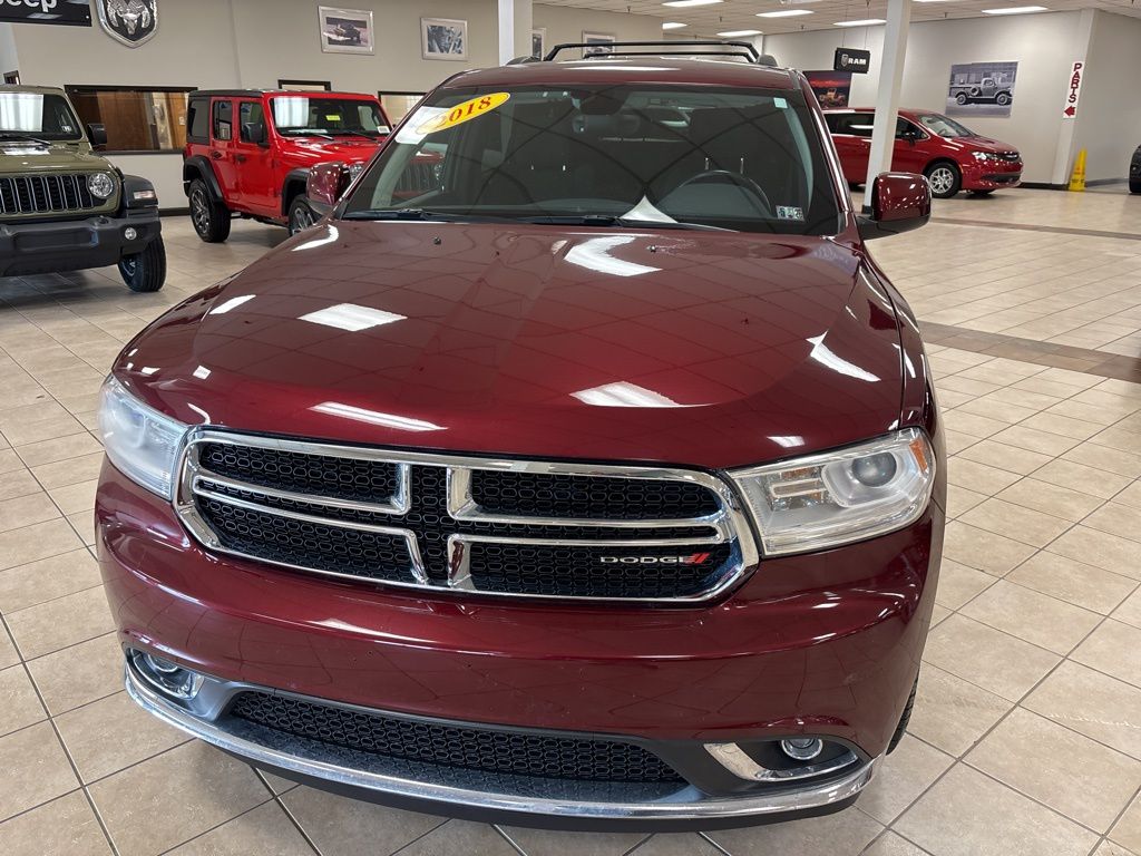 Used 2018 Dodge Durango SXT Plus with VIN 1C4RDJAG3JC174349 for sale in Meadville, PA