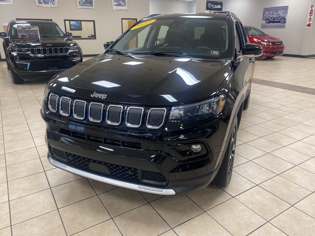 Used 2022 Jeep Compass Limited with VIN 3C4NJDCB1NT174368 for sale in Meadville, PA