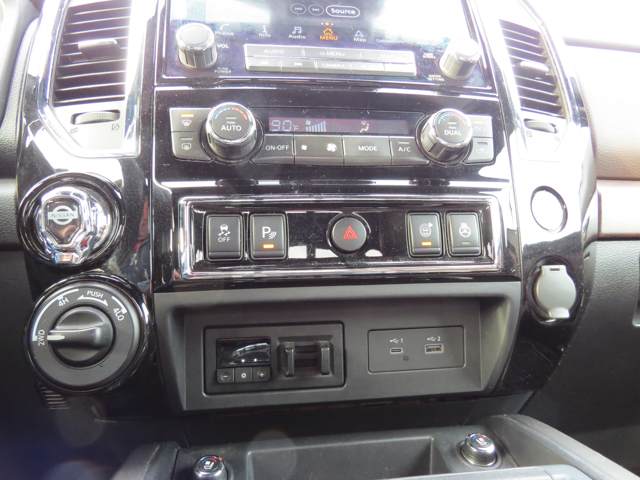 2022 Nissan Titan Platinum Reserve Pearl White at Griffin Nissan