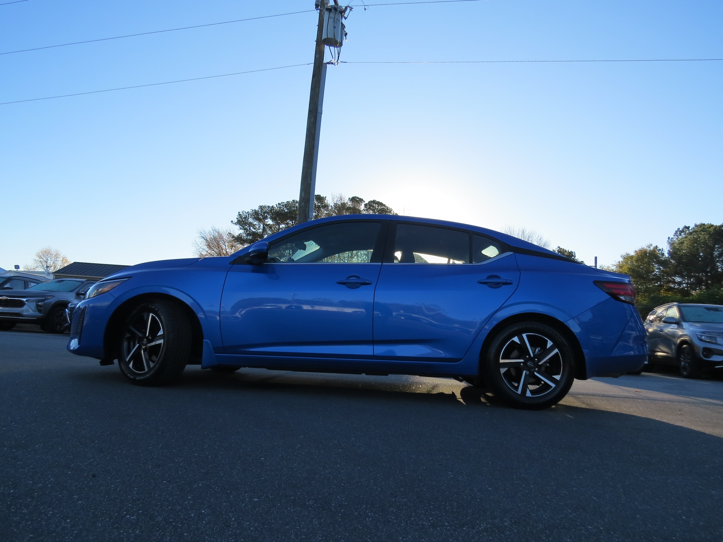 2024 Nissan Sentra SV Electric Blue Metallic at Griffin Nissan