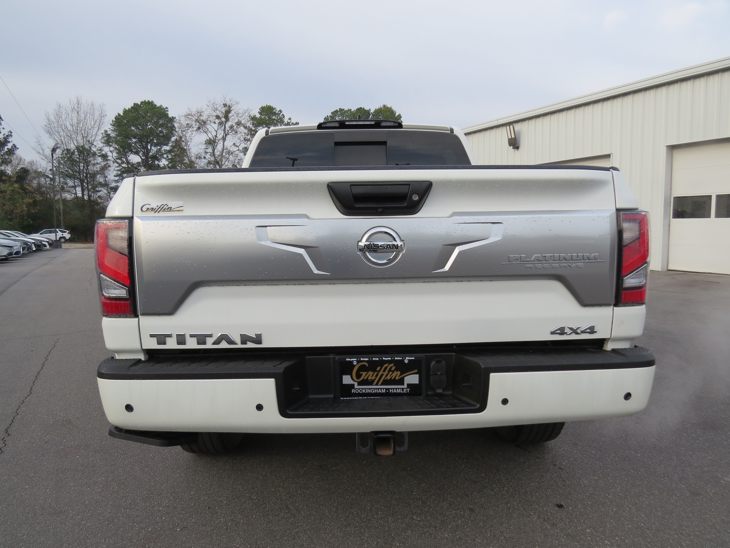 2022 Nissan Titan Platinum Reserve Pearl White at Griffin Nissan
