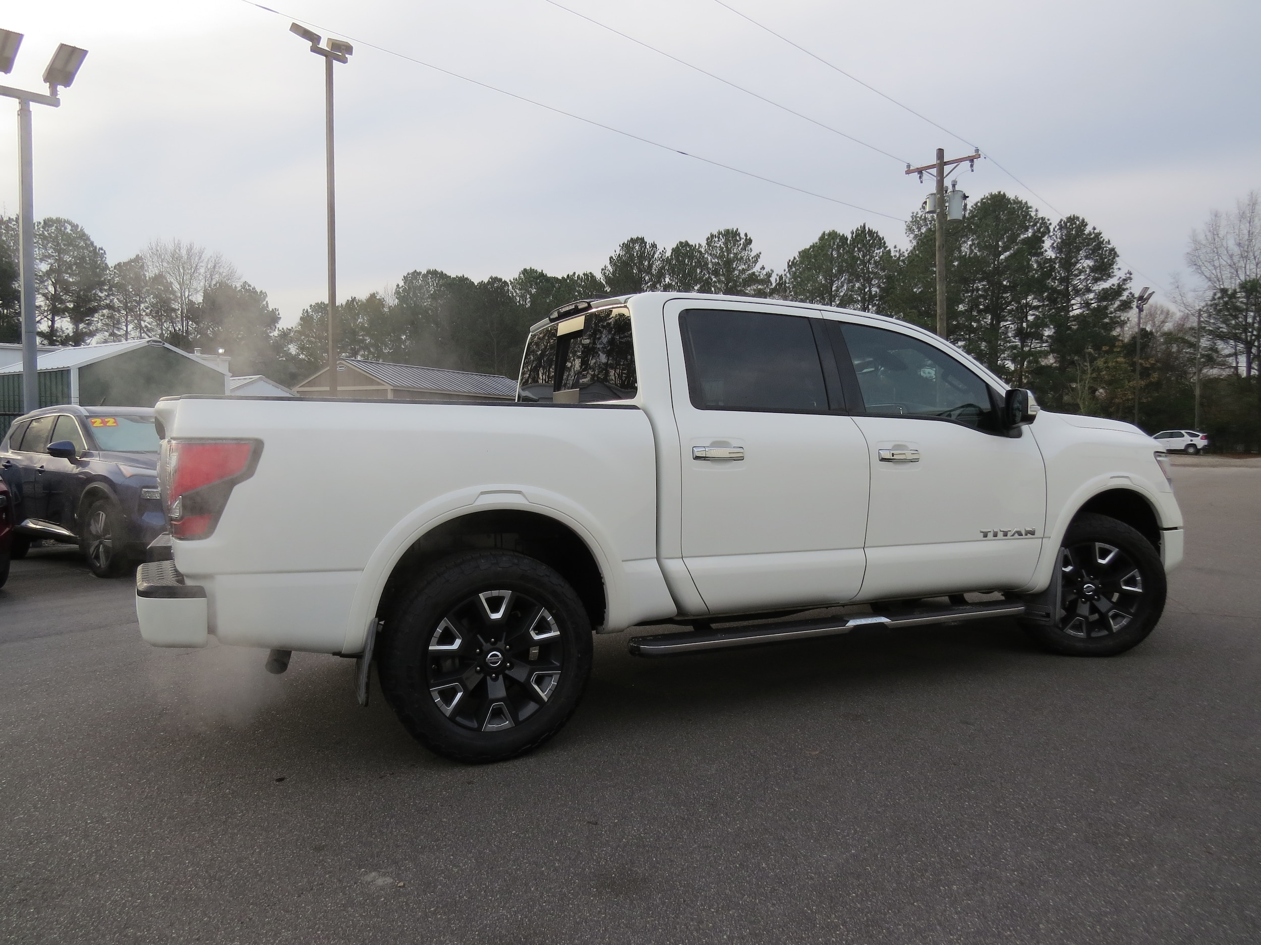2022 Nissan Titan Platinum Reserve Pearl White at Griffin Nissan