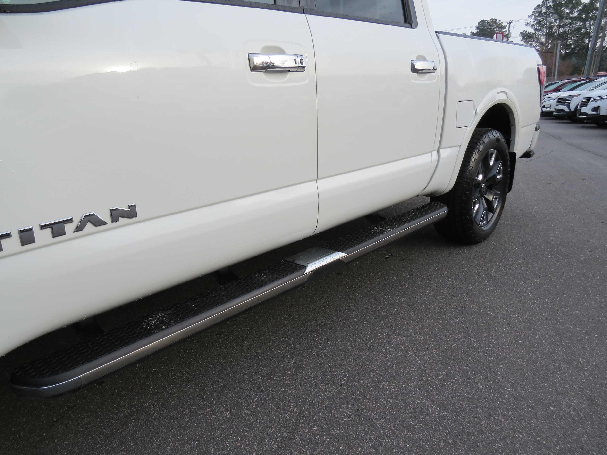 2022 Nissan Titan Platinum Reserve Pearl White at Griffin Nissan