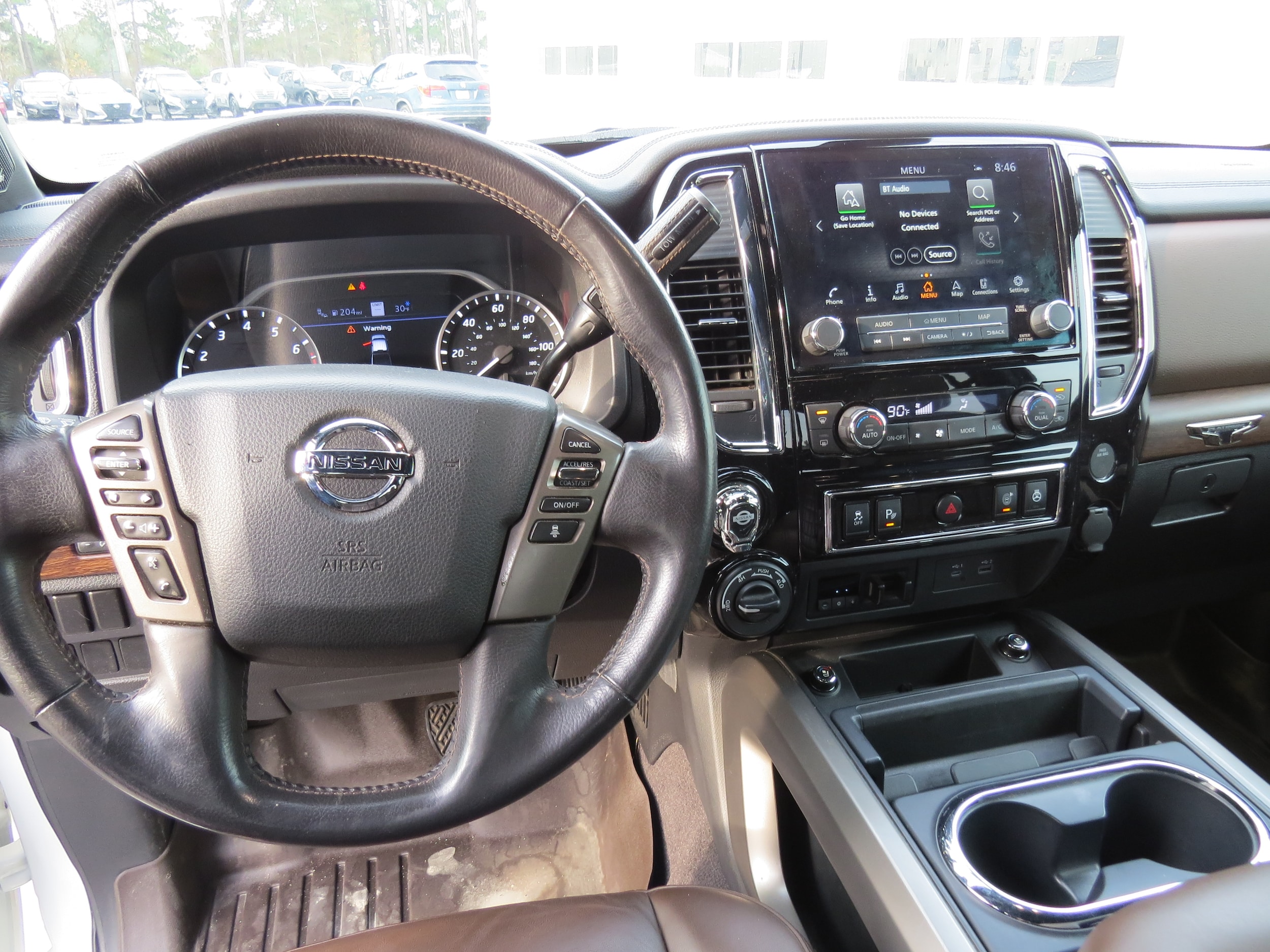 2022 Nissan Titan Platinum Reserve Pearl White at Griffin Nissan