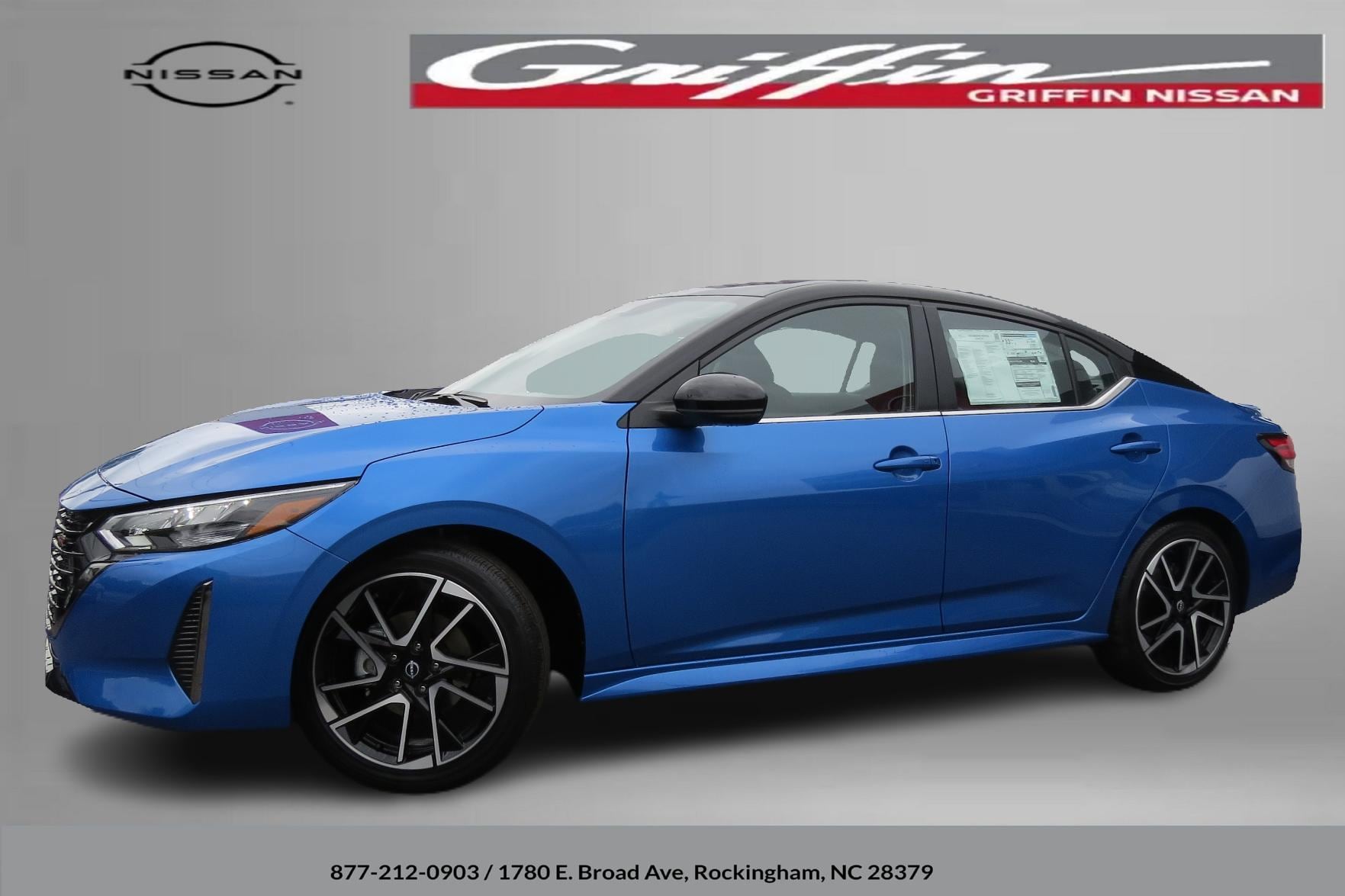 2025 Nissan Sentra SR Electric Blue/Super Black at Griffin Nissan