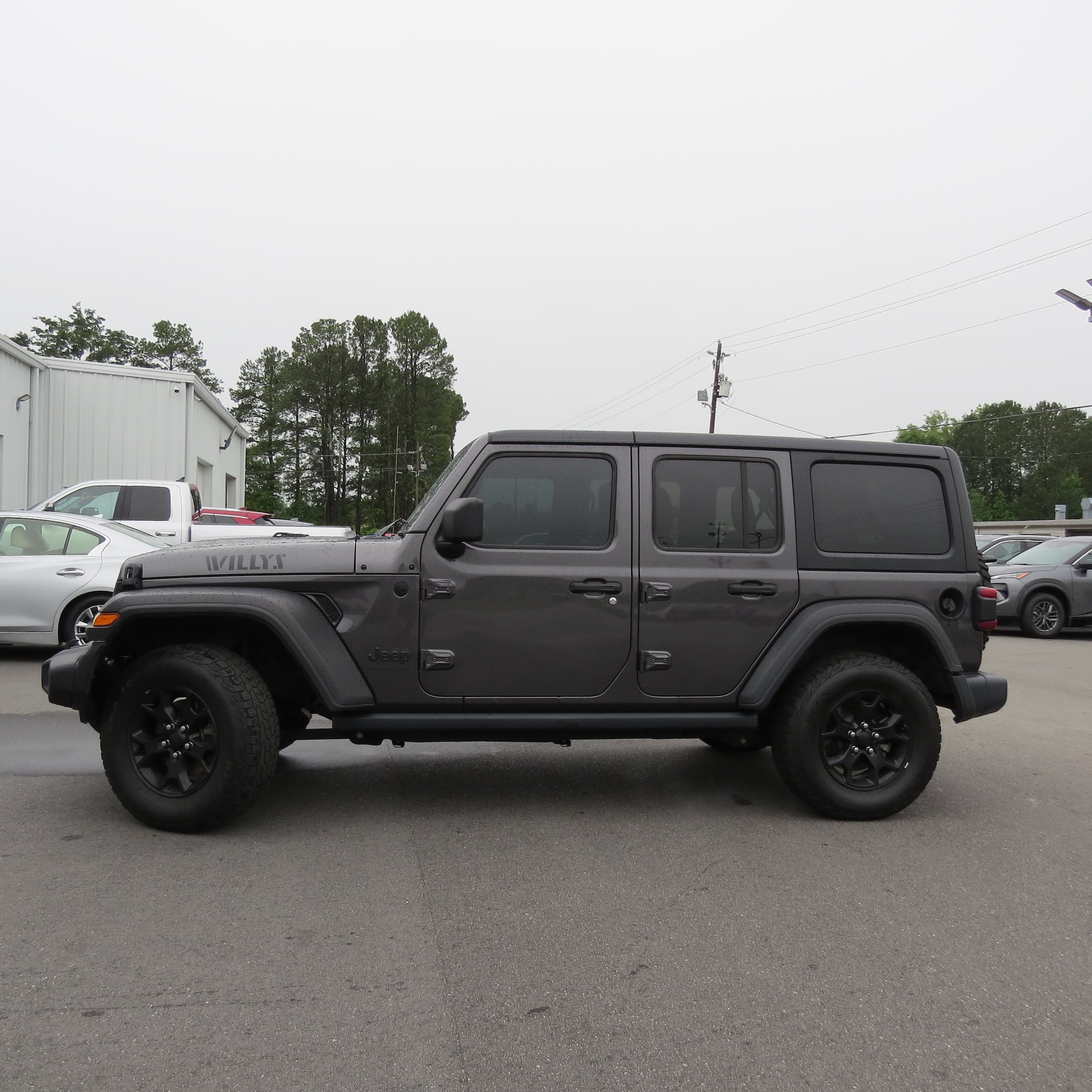 2020 Jeep Wrangler Unlimited Willys Granite Crystal Metallic Clearcoat at Stokes Toyota Hilton Head