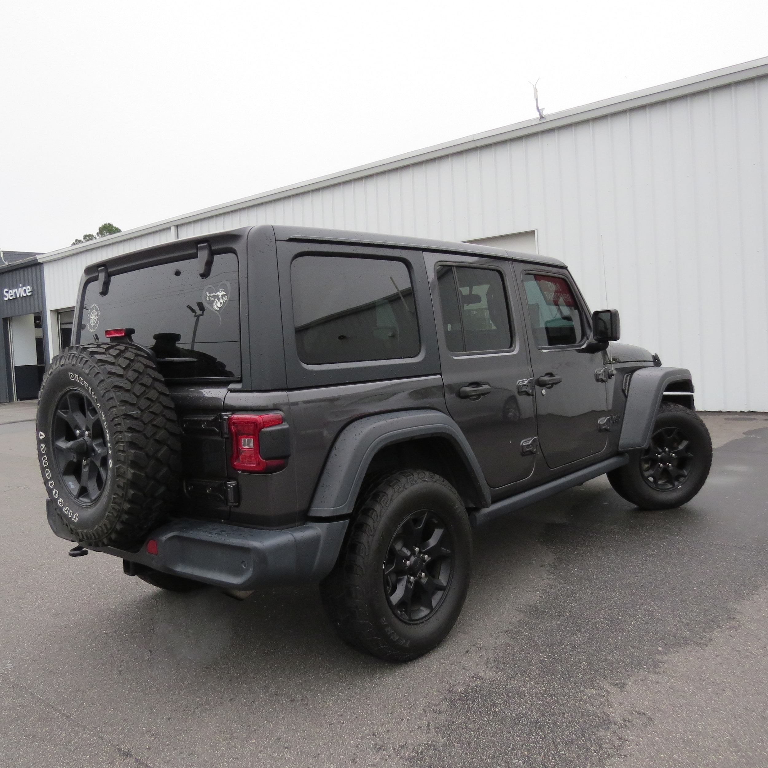 2020 Jeep Wrangler Unlimited Willys Granite Crystal Metallic Clearcoat at Stokes Toyota Hilton Head