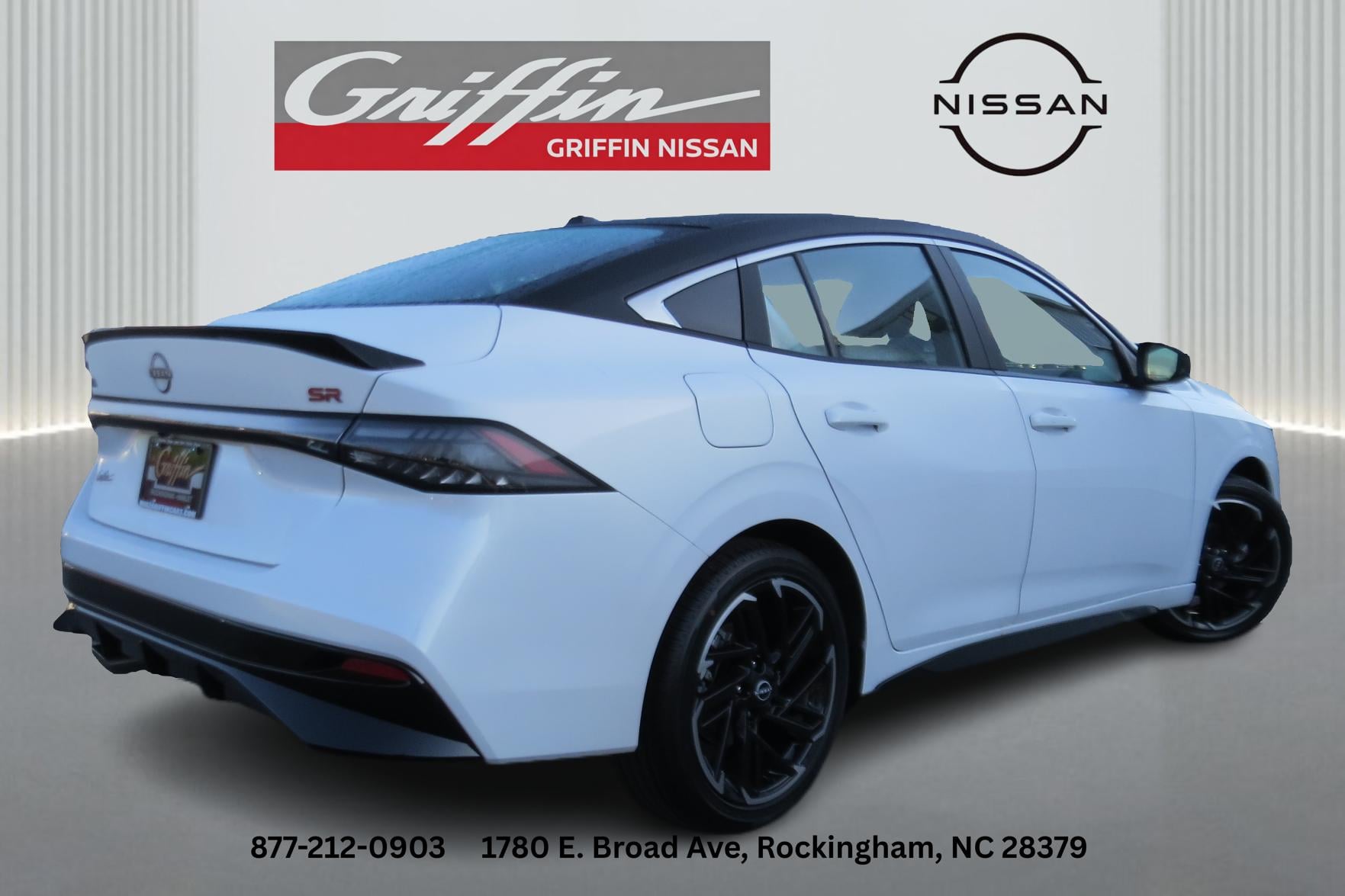 2026 Nissan Sentra SR Aspen White Tricoat/Super Black at Griffin Nissan