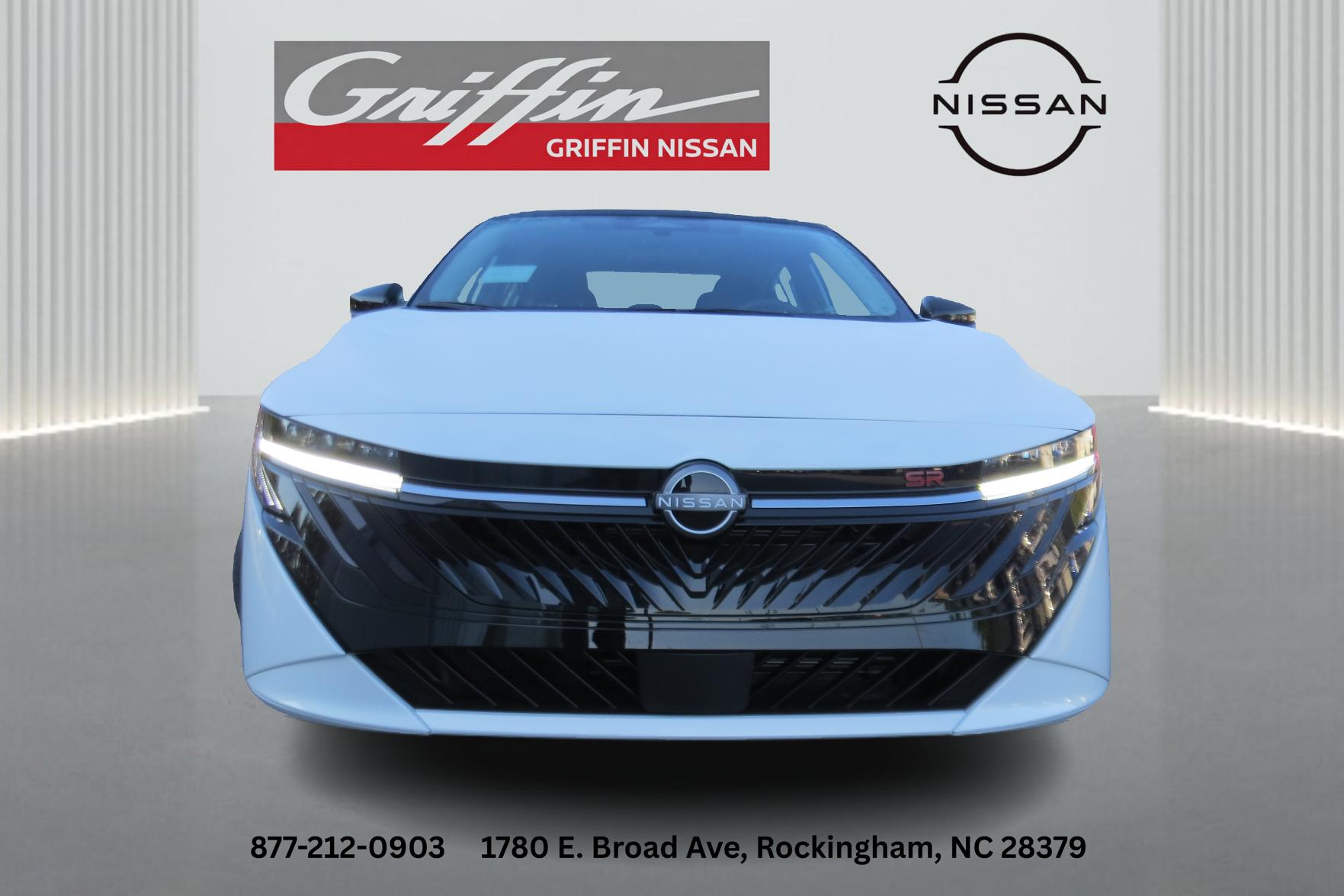 2026 Nissan Sentra SR Aspen White Tricoat/Super Black at Griffin Nissan