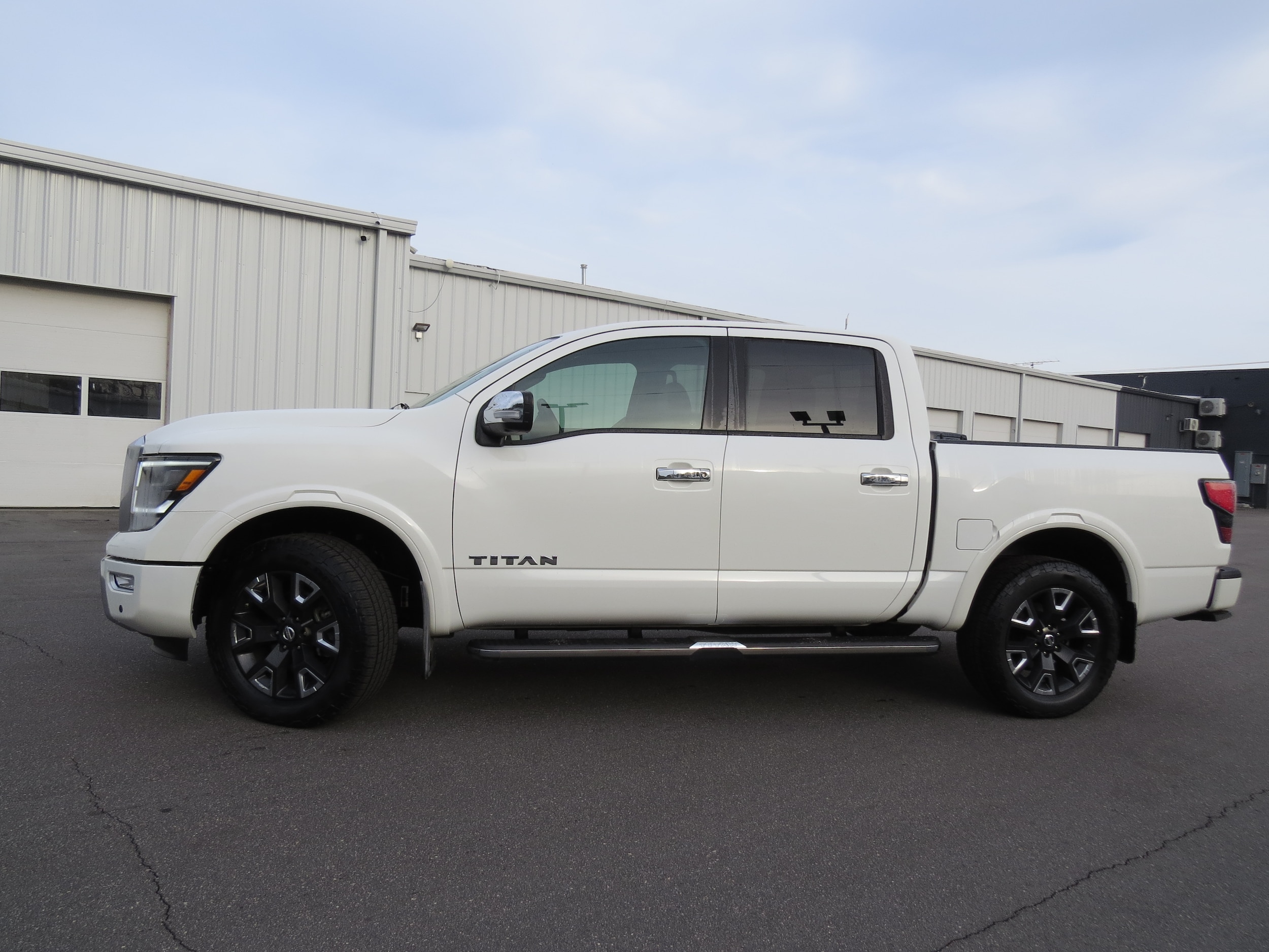 2022 Nissan Titan Platinum Reserve Pearl White at Griffin Nissan