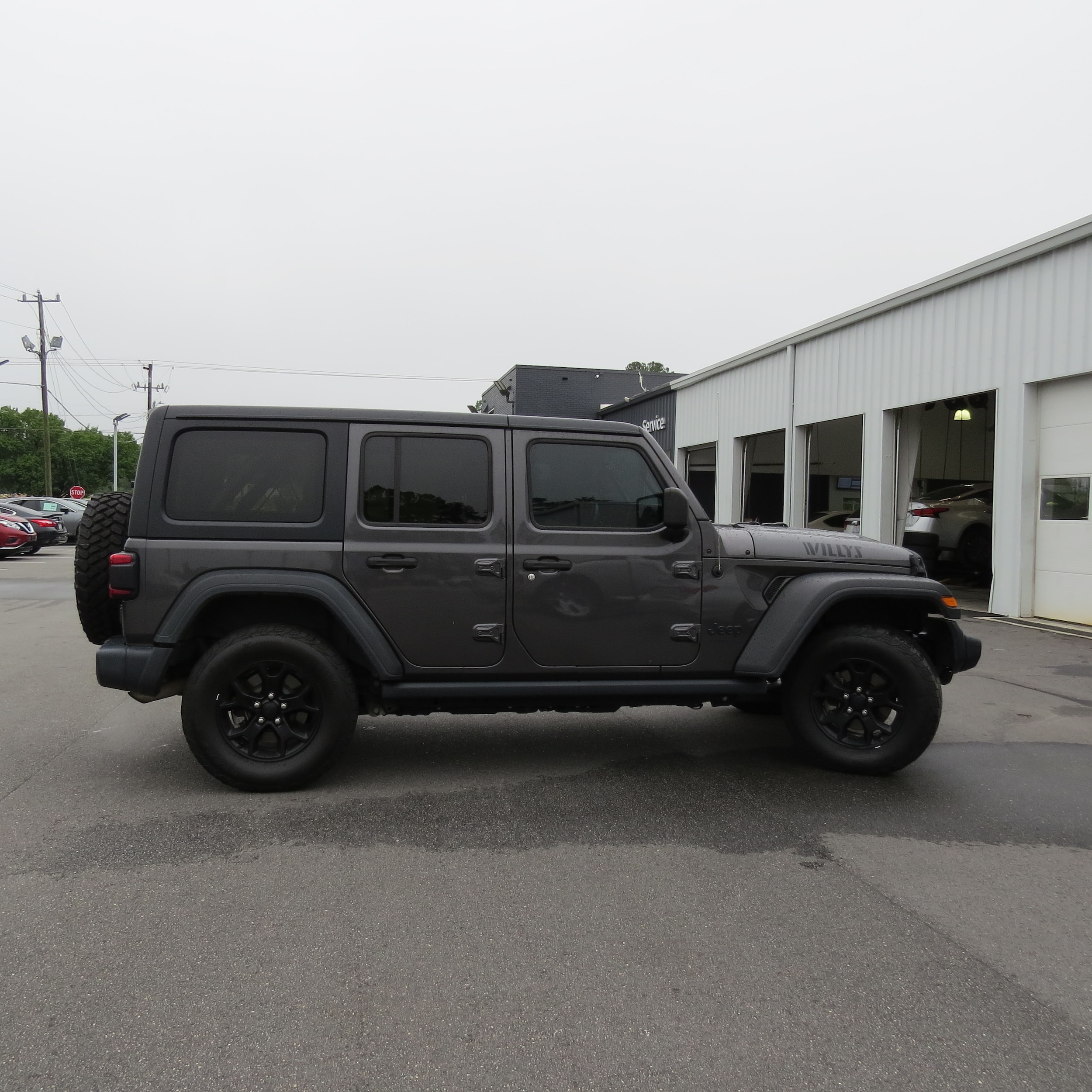 2020 Jeep Wrangler Unlimited Willys Granite Crystal Metallic Clearcoat at Stokes Toyota Hilton Head