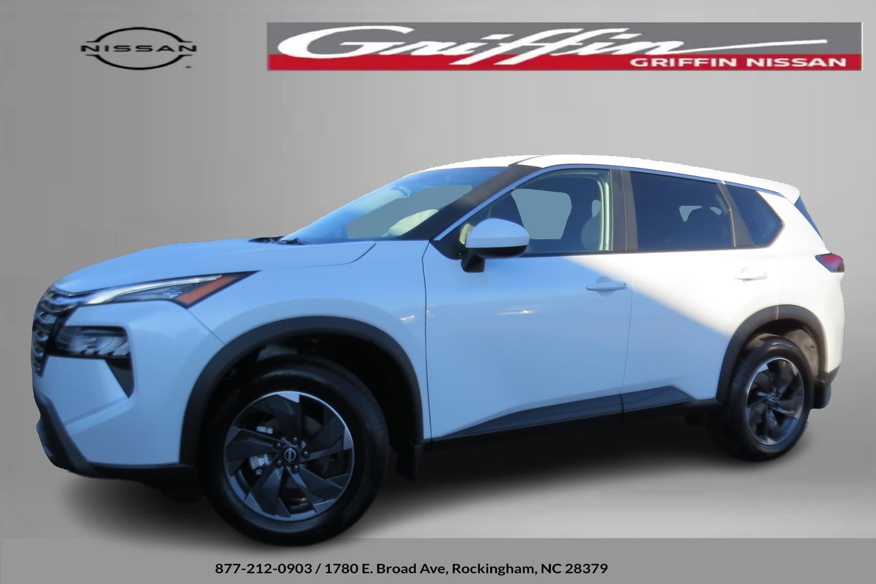 2026 Nissan Rogue SV Everest White Pearl Tricoat at Griffin Nissan