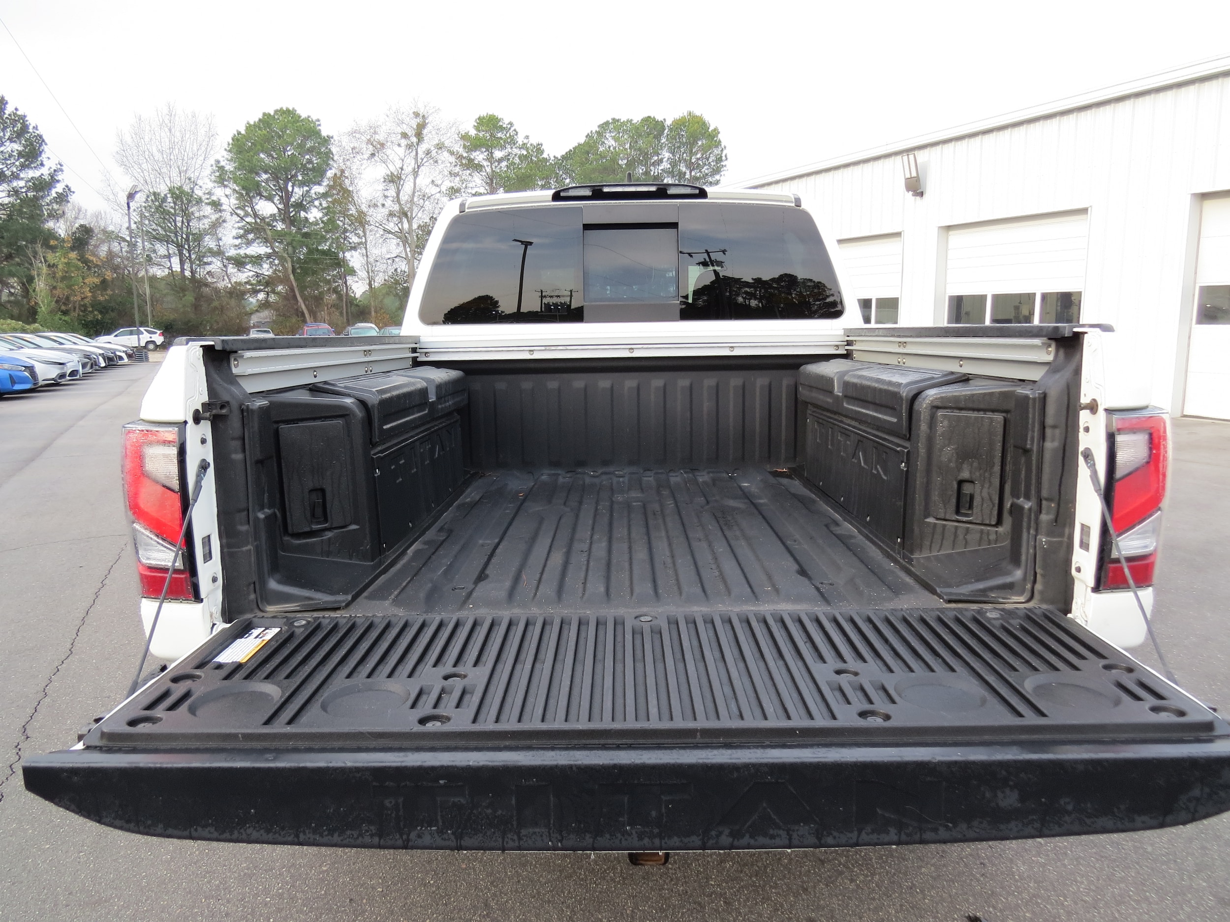 2022 Nissan Titan Platinum Reserve Pearl White at Griffin Nissan